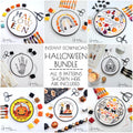 Halloween Embroidery BUNDLE - DIY Digital Download Embroidery Pattern & Guide