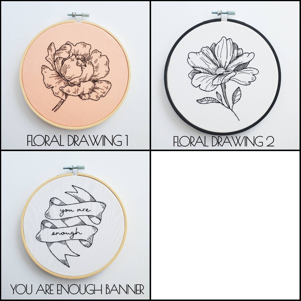 Beginners Embroidery Bundle - PDF Digital Download Embroidery Patterns & Guide