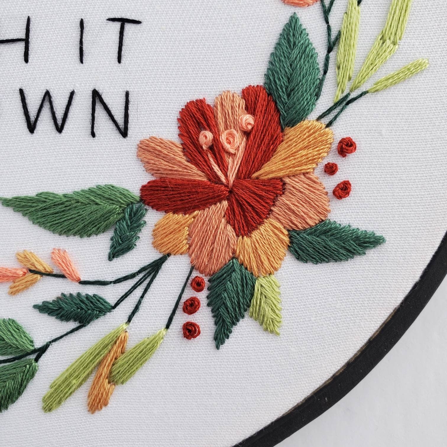If It's Yellow Let It Mellow, But If It's Brown Flush It Down - PDF Digital Download Embroidery Pattern & Guide