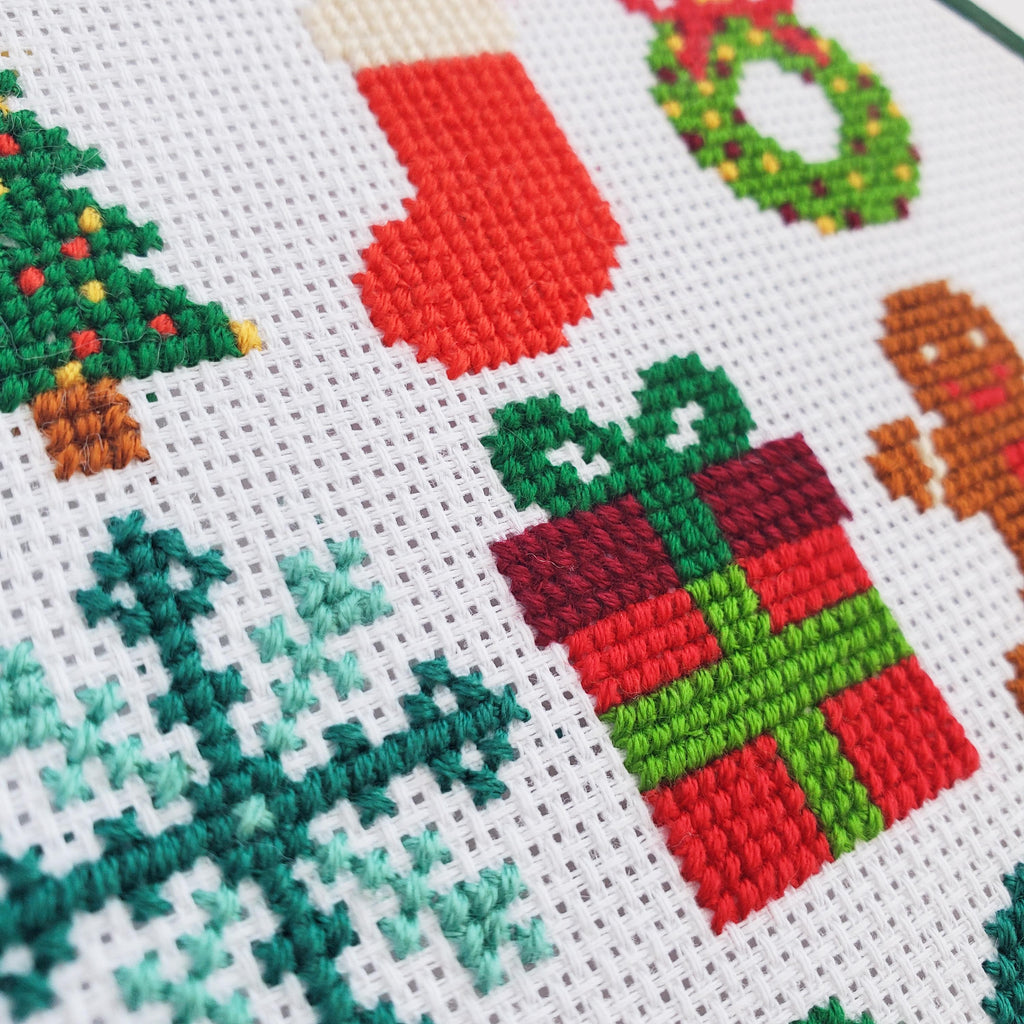 Christmas Starter Pack Grid - PDF Digital Download Cross Stitch Pattern & Guide