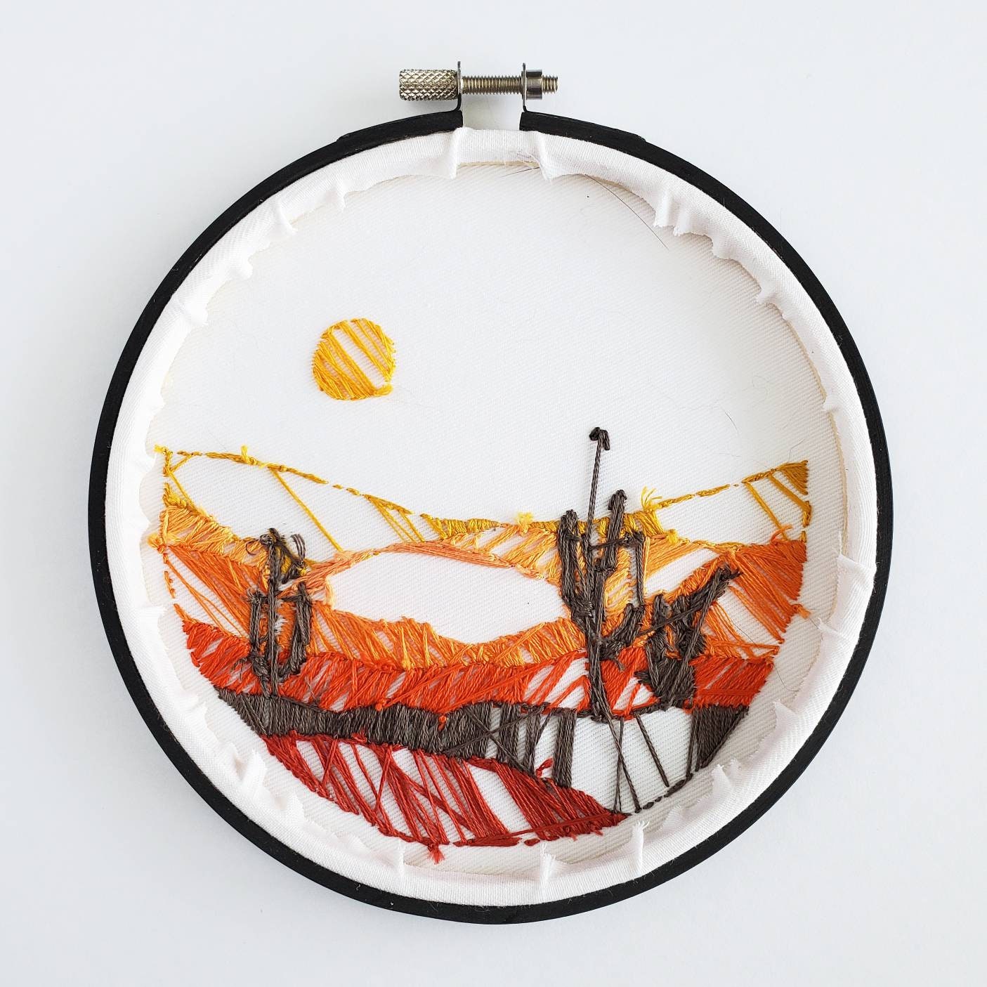 Desert Landscape - PDF Digital Download Embroidery Pattern & Guide
