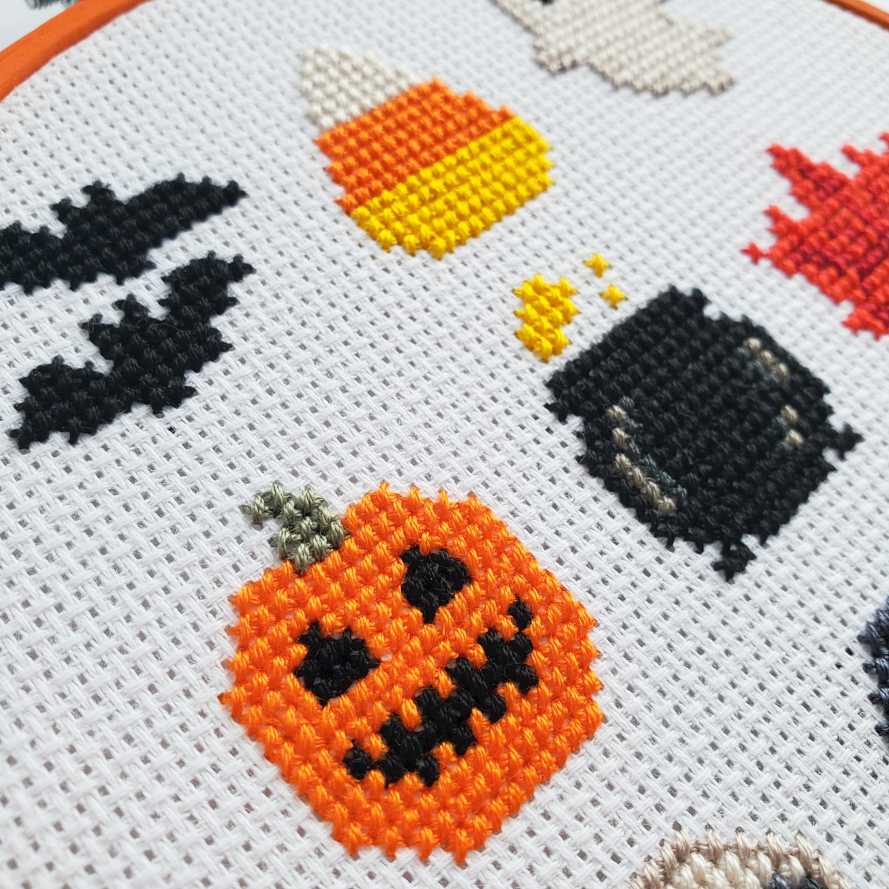 Halloween Starter Pack Grid - PDF Digital Download Cross Stitch Pattern & Guide