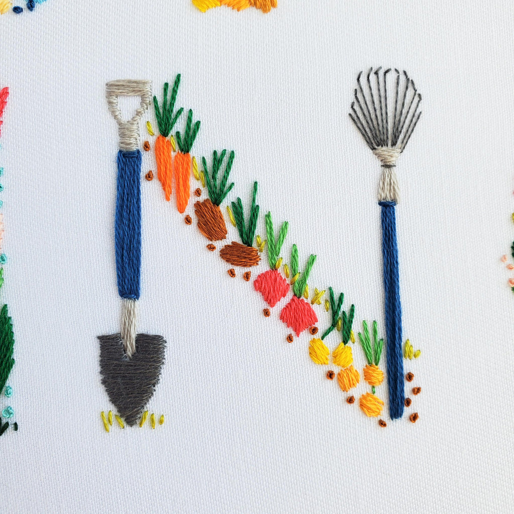 Spring Text - PDF Digital Download Embroidery Pattern & Guide