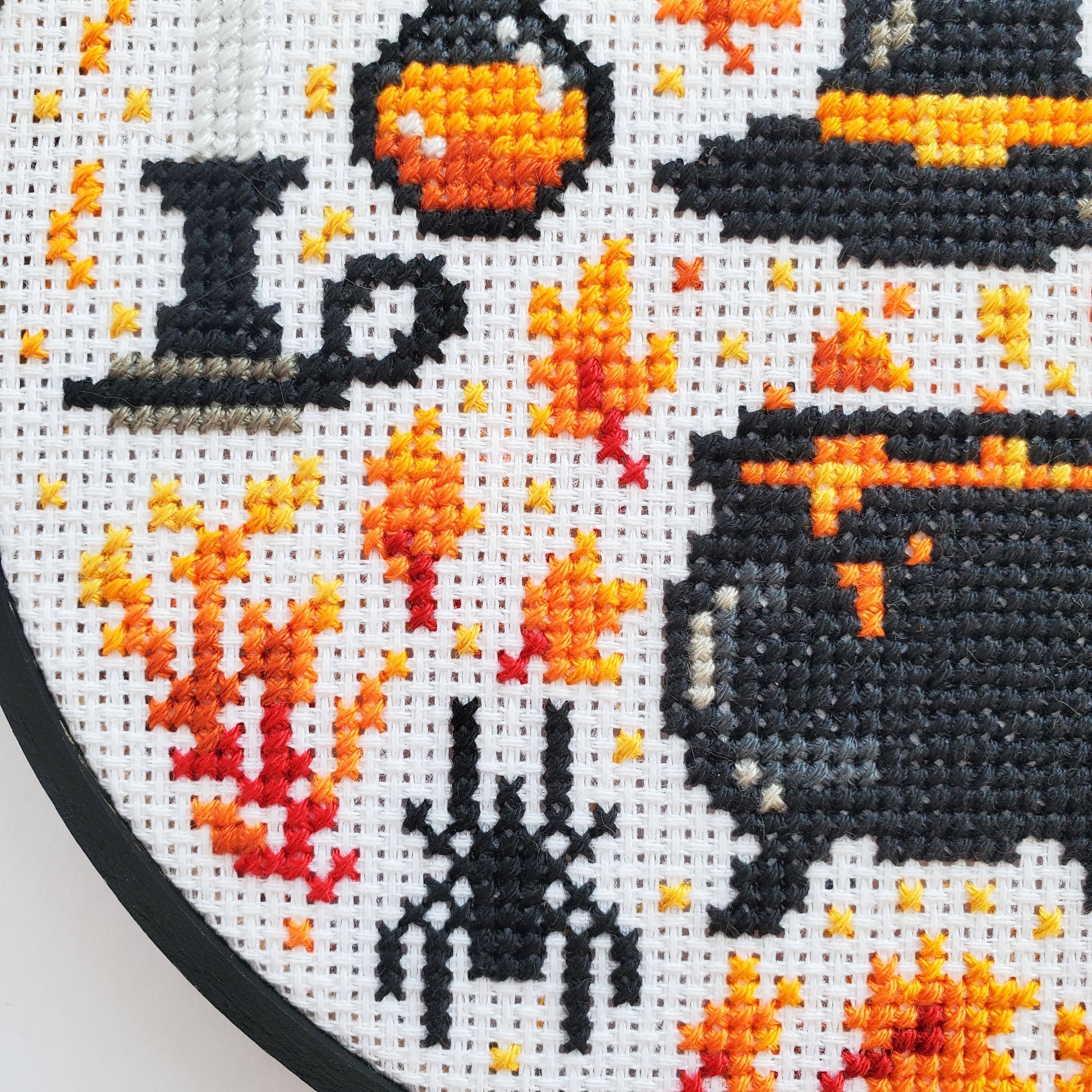 Witchcraft Starter Pack Grid - PDF Digital Download Cross Stitch Pattern & Guide