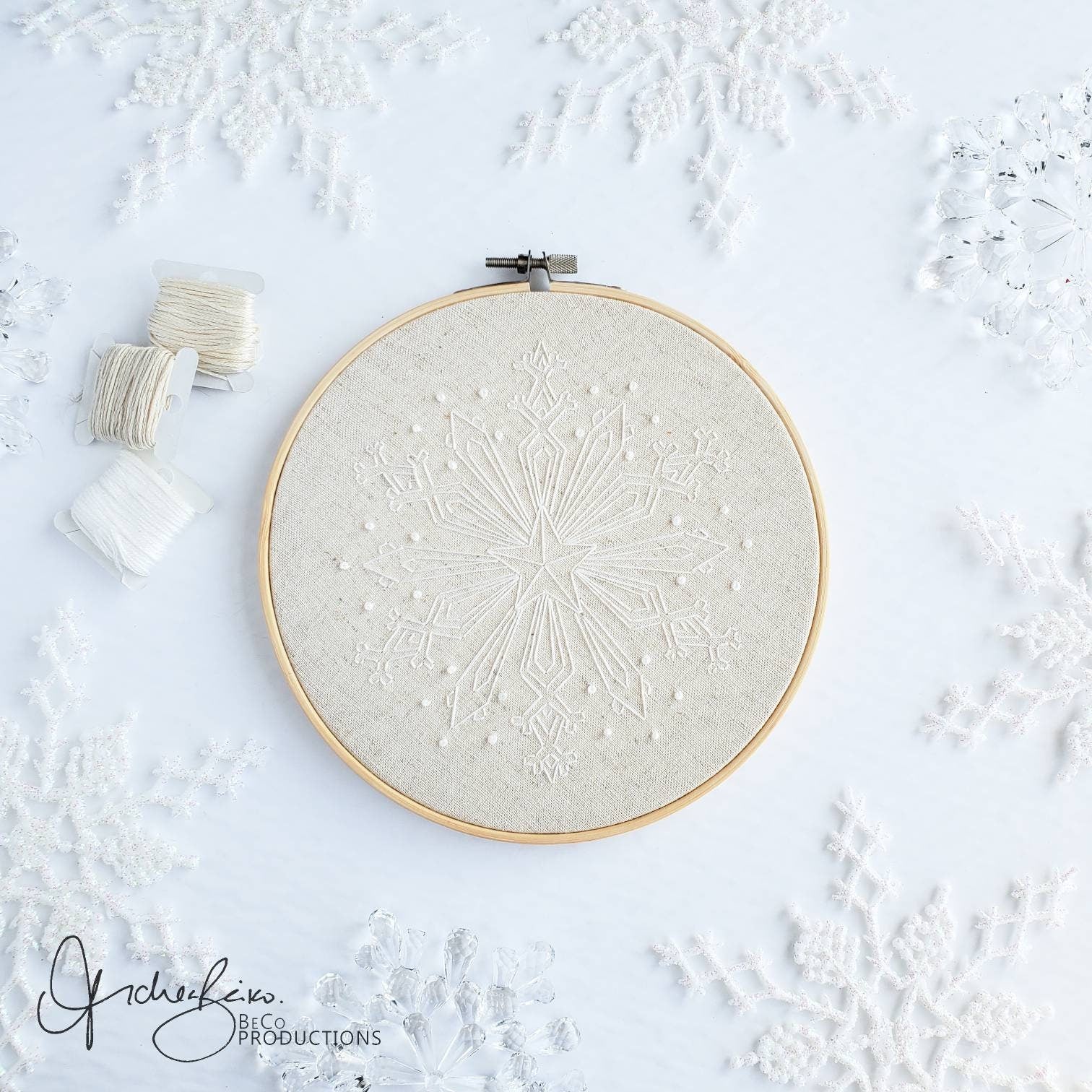 Snowflake BUNDLE - PDF Digital Download Embroidery Patterns & Guide
