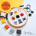 Halloween Starter Pack Grid - PDF Digital Download Cross Stitch Pattern & Guide