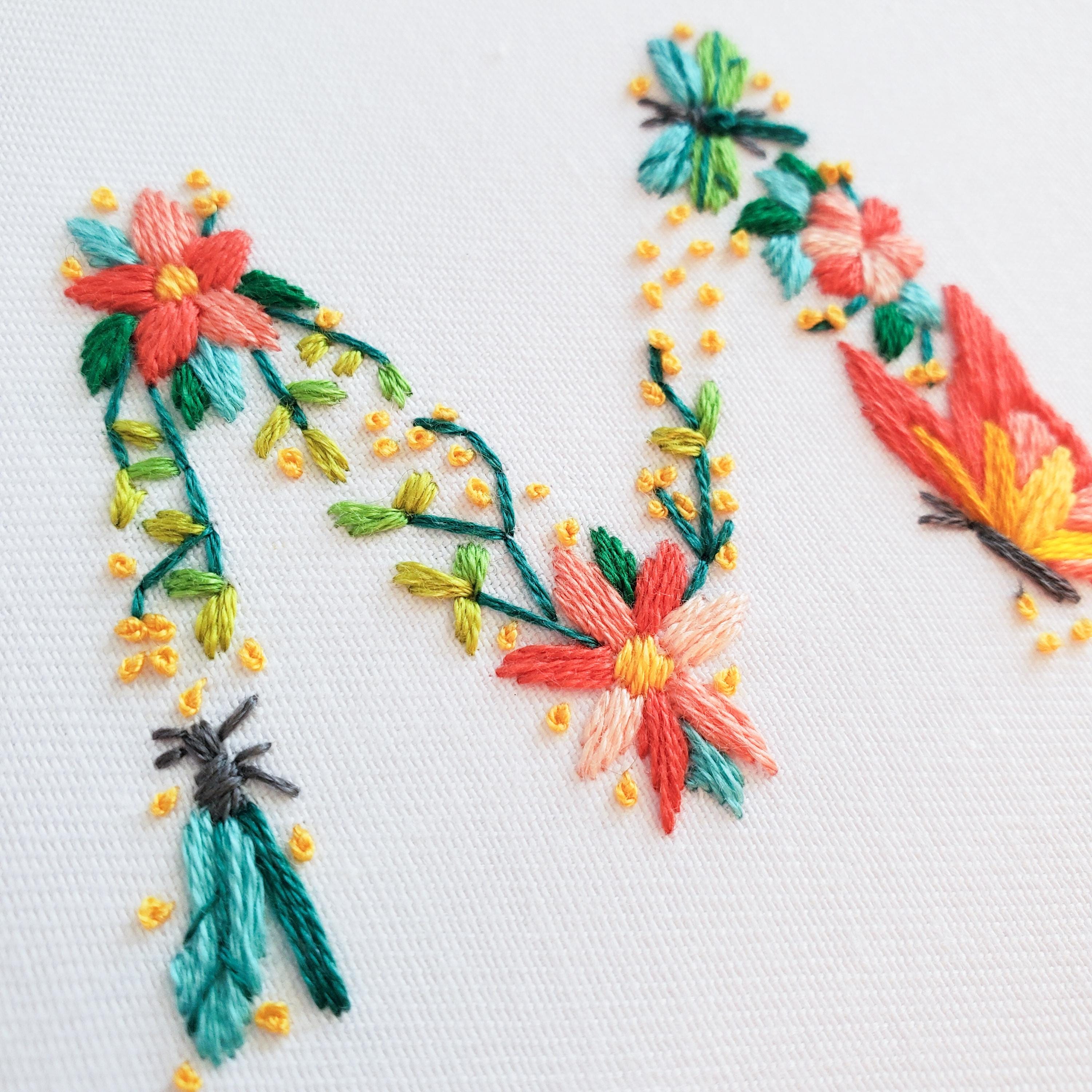 MAY Monthly Text Series - PDF Digital Download Embroidery Series Pattern & Guide