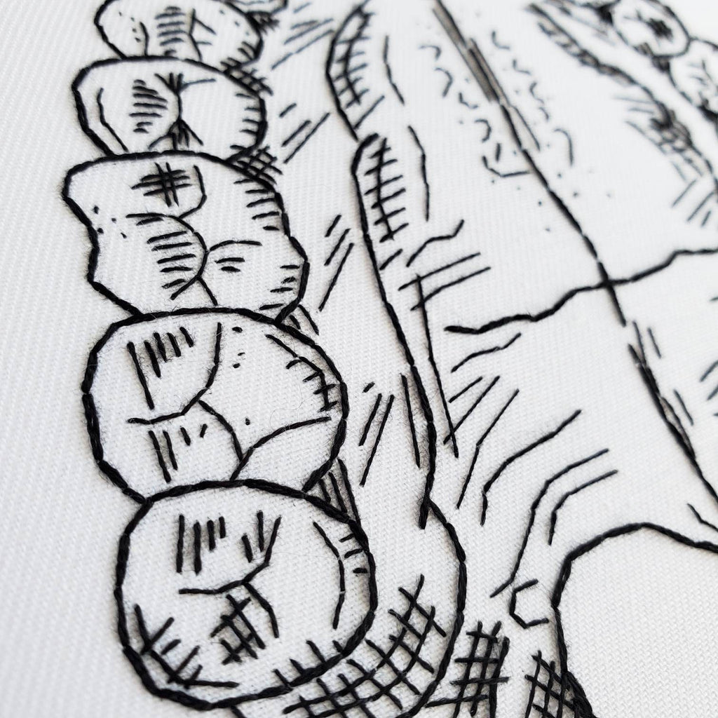 Teeth/Jaw Anatomy - PDF Digital Download Embroidery Pattern & Guide