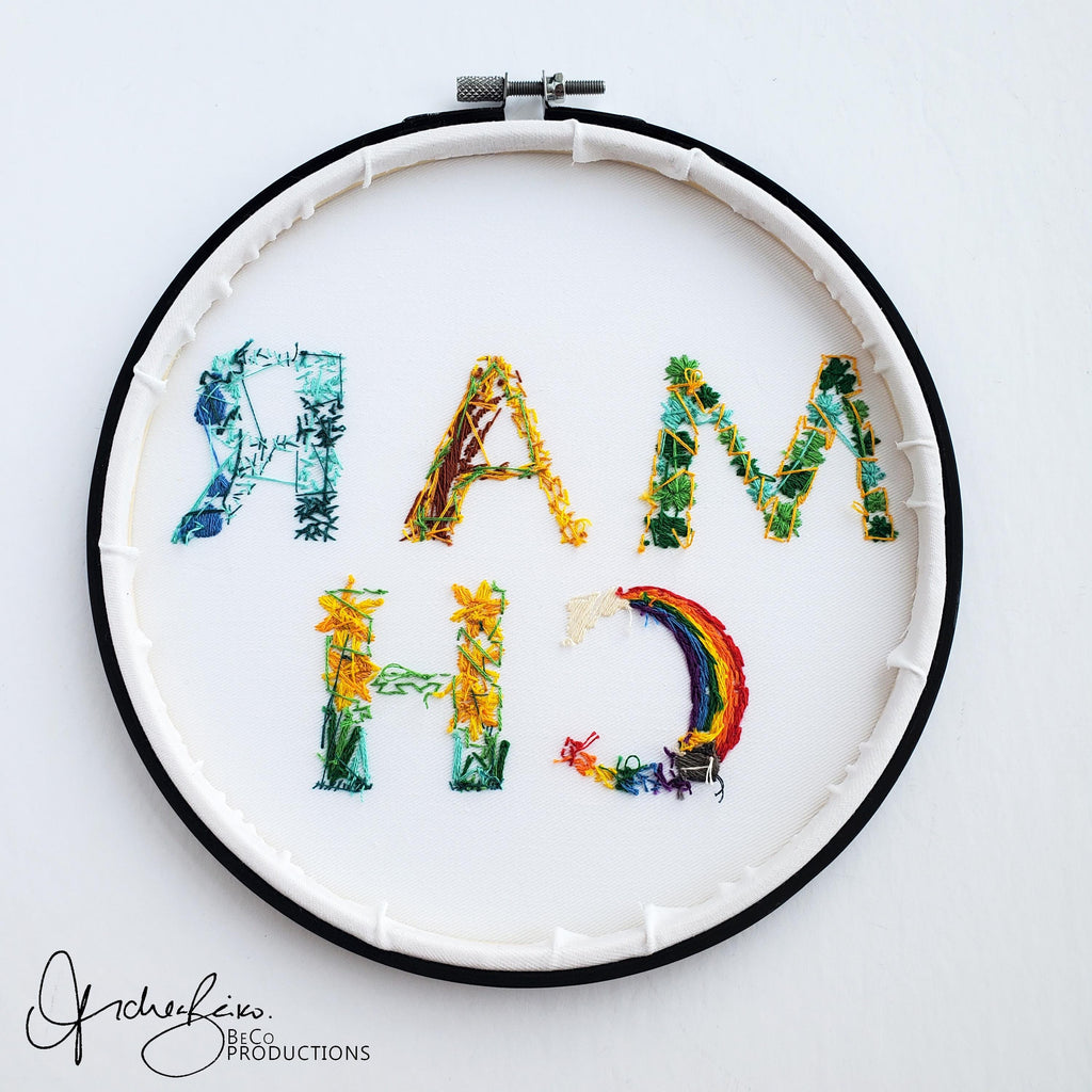 MARCH Monthly Text Series - PDF Digital Download Embroidery Series Pattern & Guide