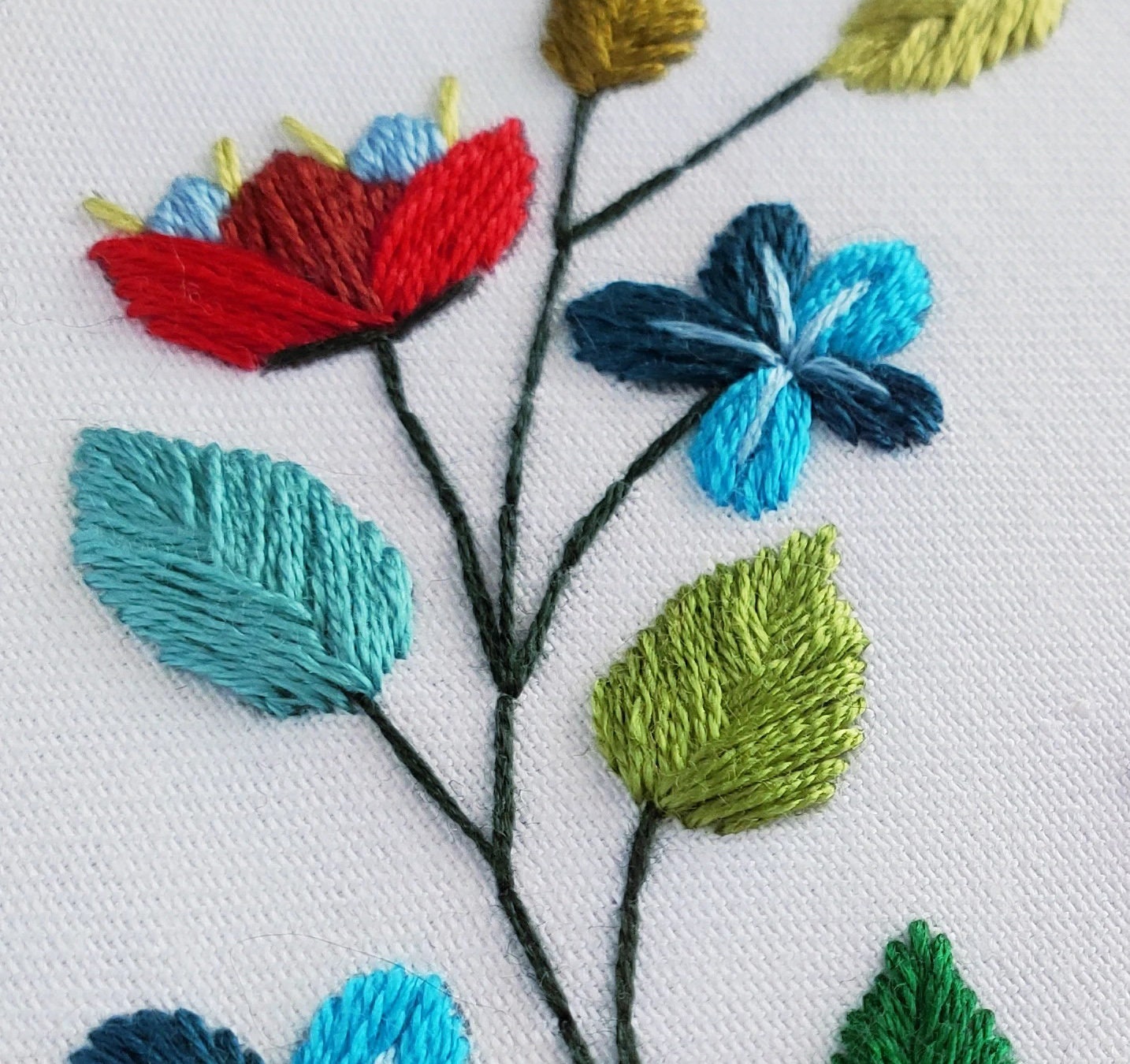 Floral Wreath #04 - PDF Digital Download Embroidery Pattern & Guide