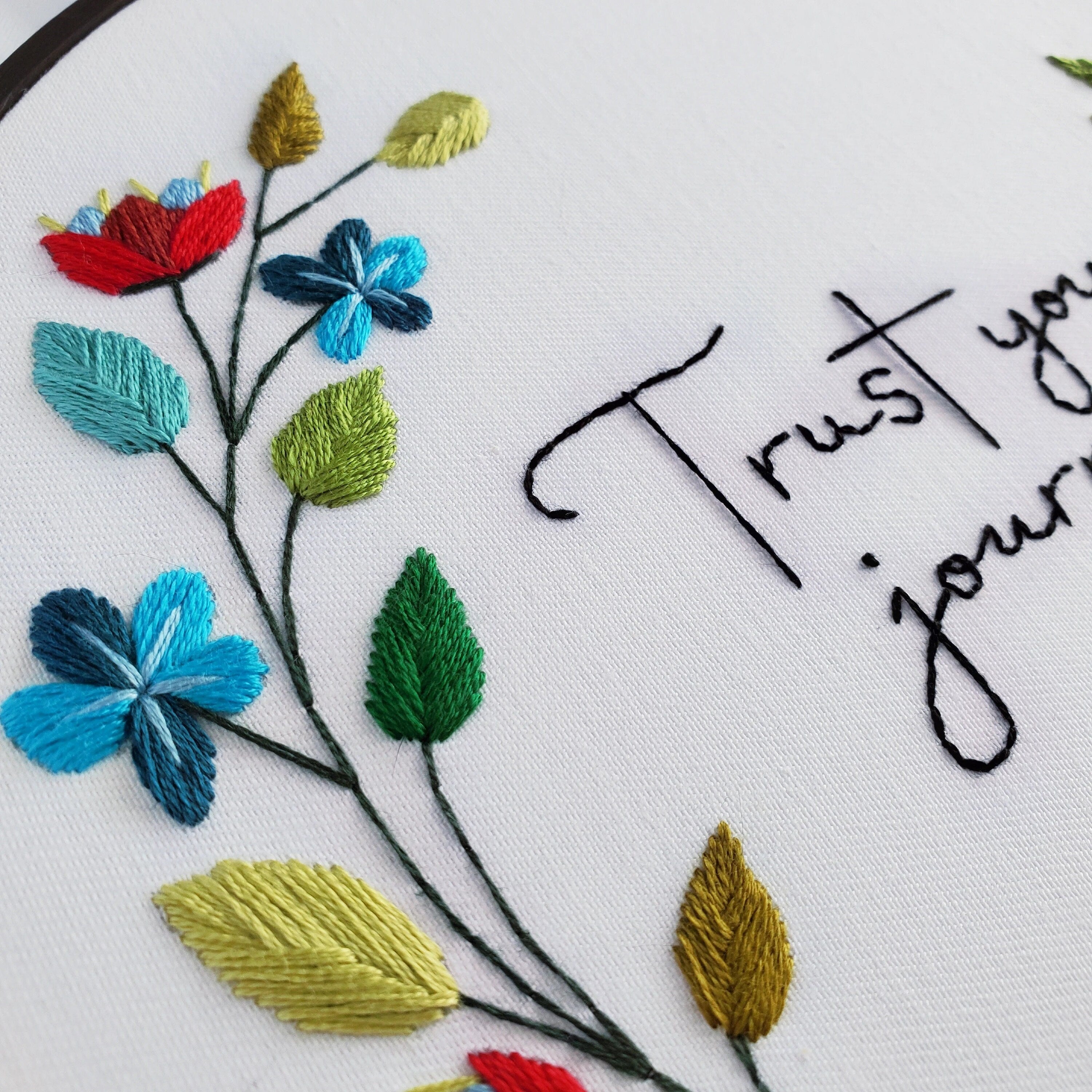 Trust Your Journey - PDF Digital Download Embroidery Pattern & Guide