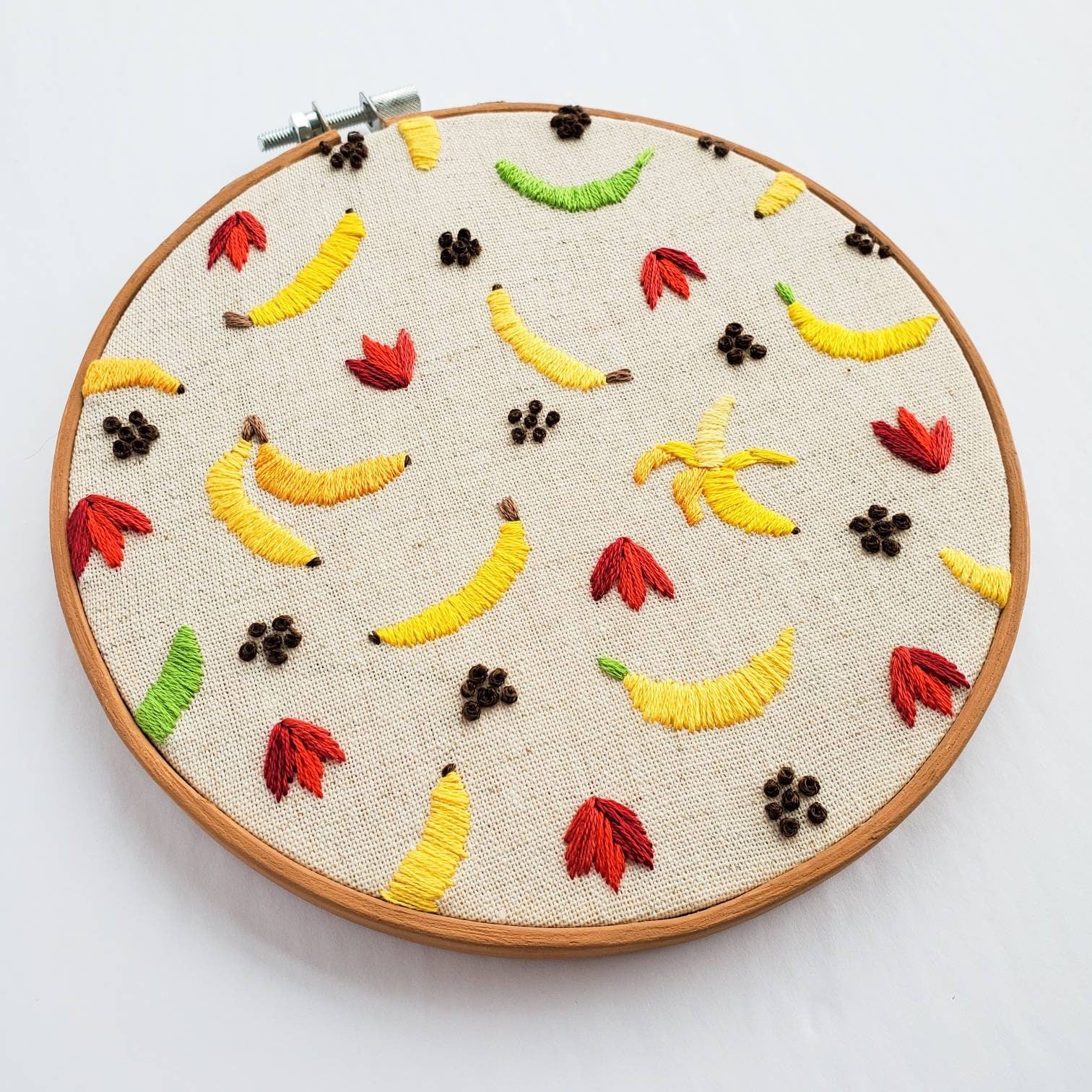 Banana Life Cycle Print - PDF DIgital Download Embroidery Pattern & Guide