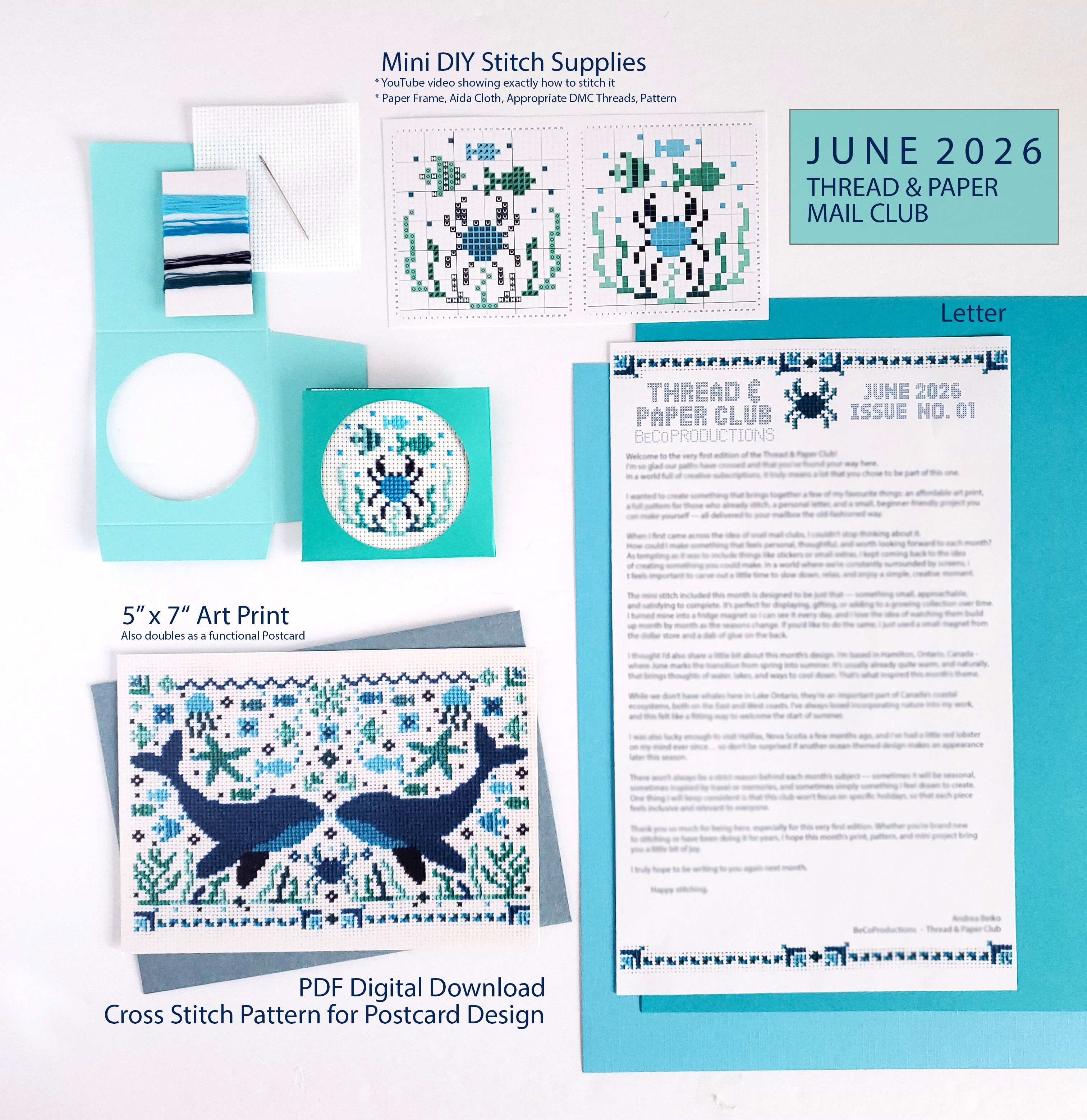 Thread & Paper Club Monthly Subscription (CANADA & USA)
