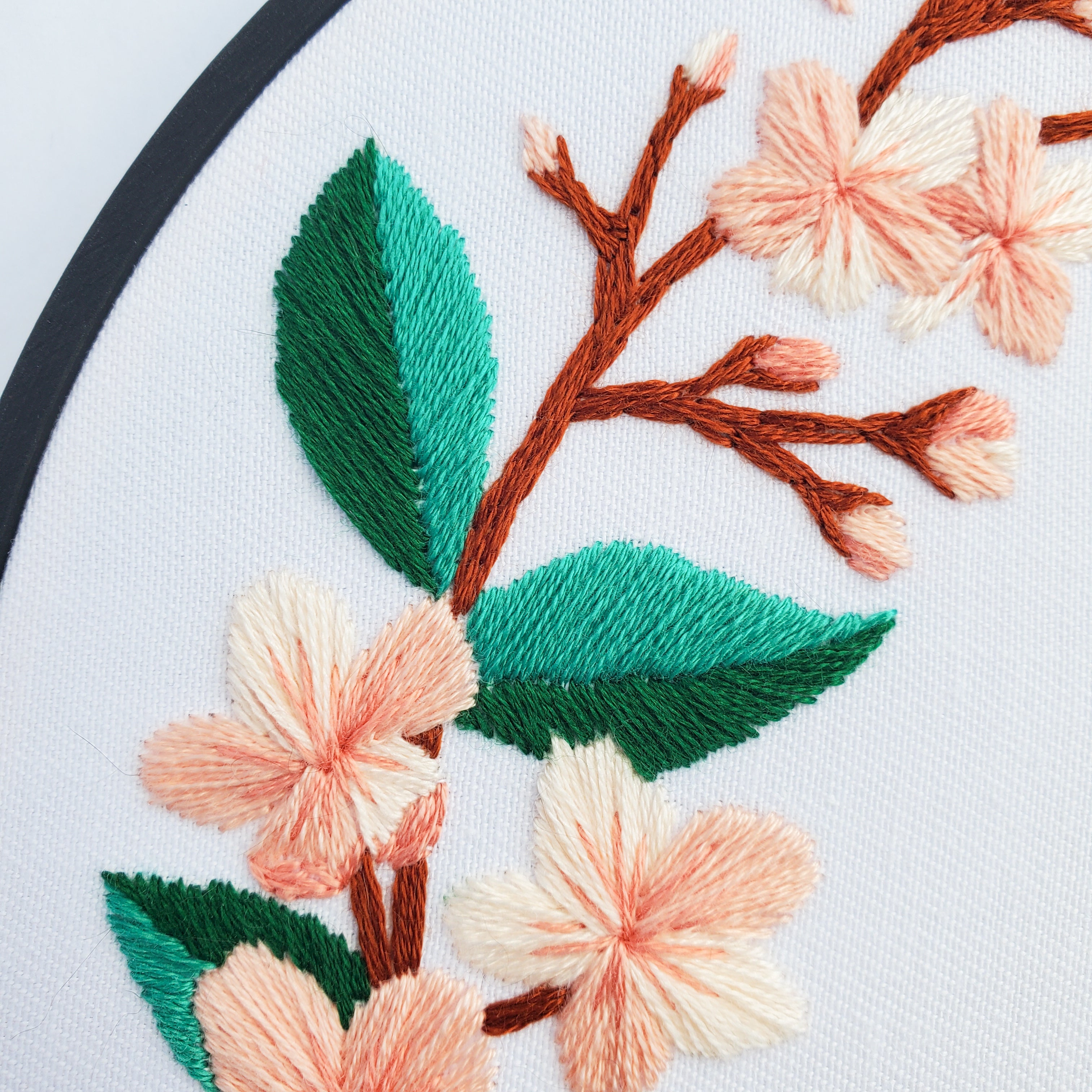 Cherry Wreath - PDF Digital Download Embroidery Pattern & Guide