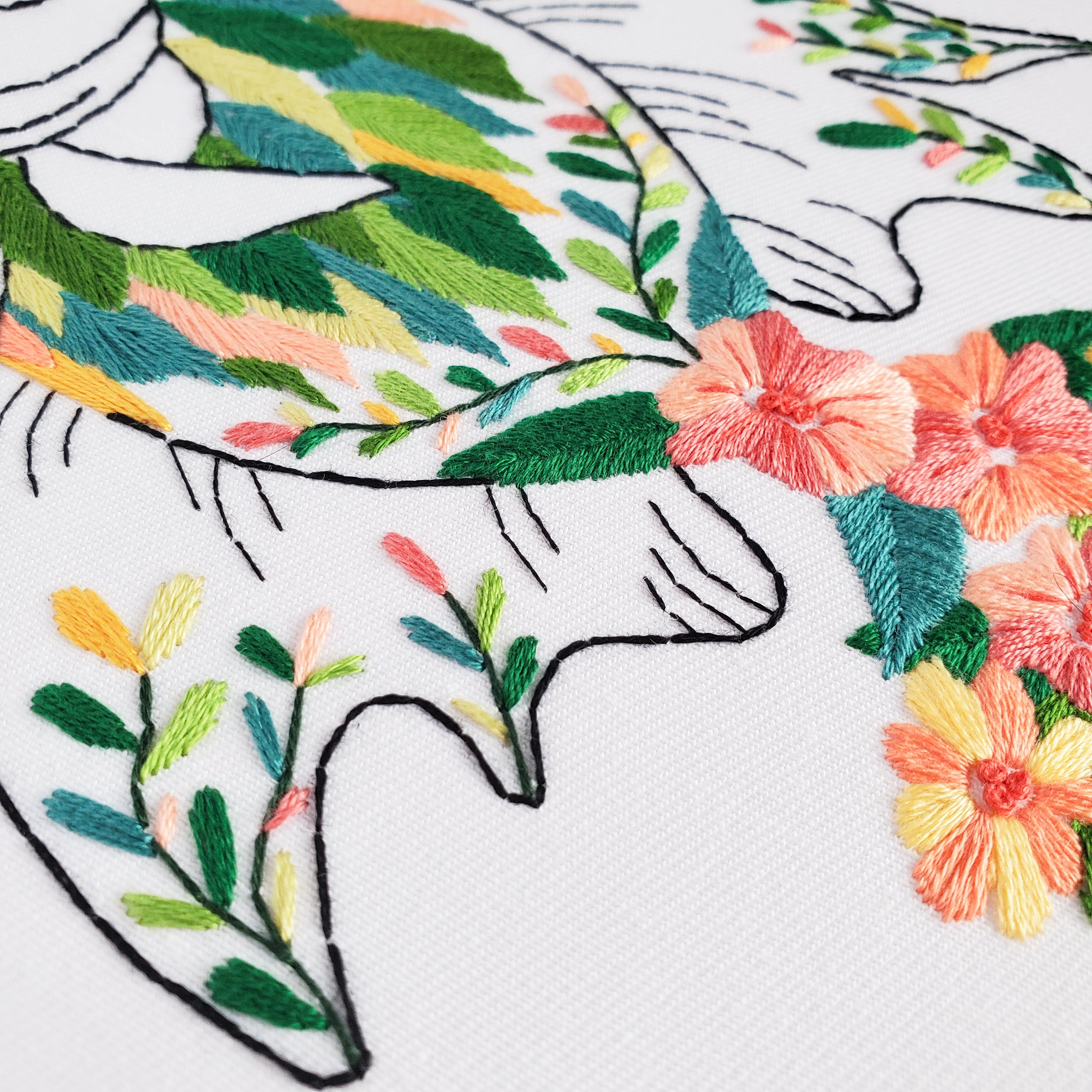 Floral Fish - PDF Digital Download Embroidery Pattern & Guide