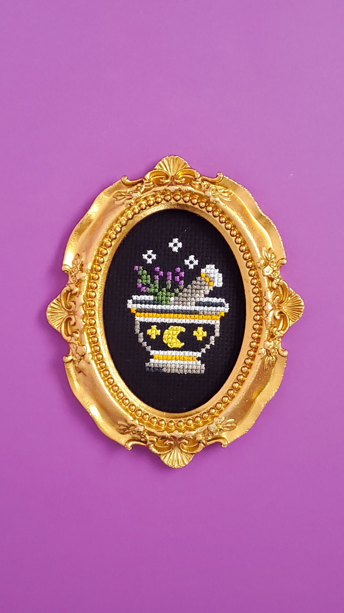 Witch's Wall Of Curiosities - 31 Pattern BUNDLE - Halloween Cross Stitch Patterns - PDF Digital Download Embroidery Pattern & Guide