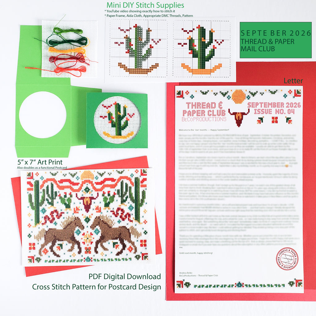 Thread & Paper Club Monthly Subscription (CANADA & USA)