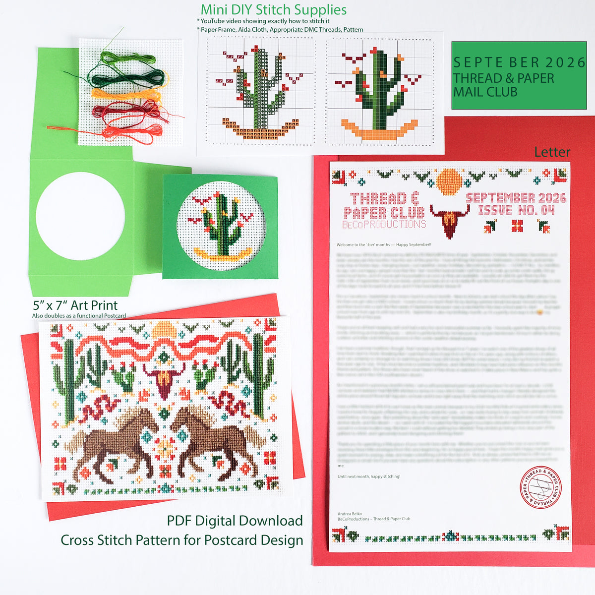 Thread & Paper Club Monthly Subscription (CANADA & USA)