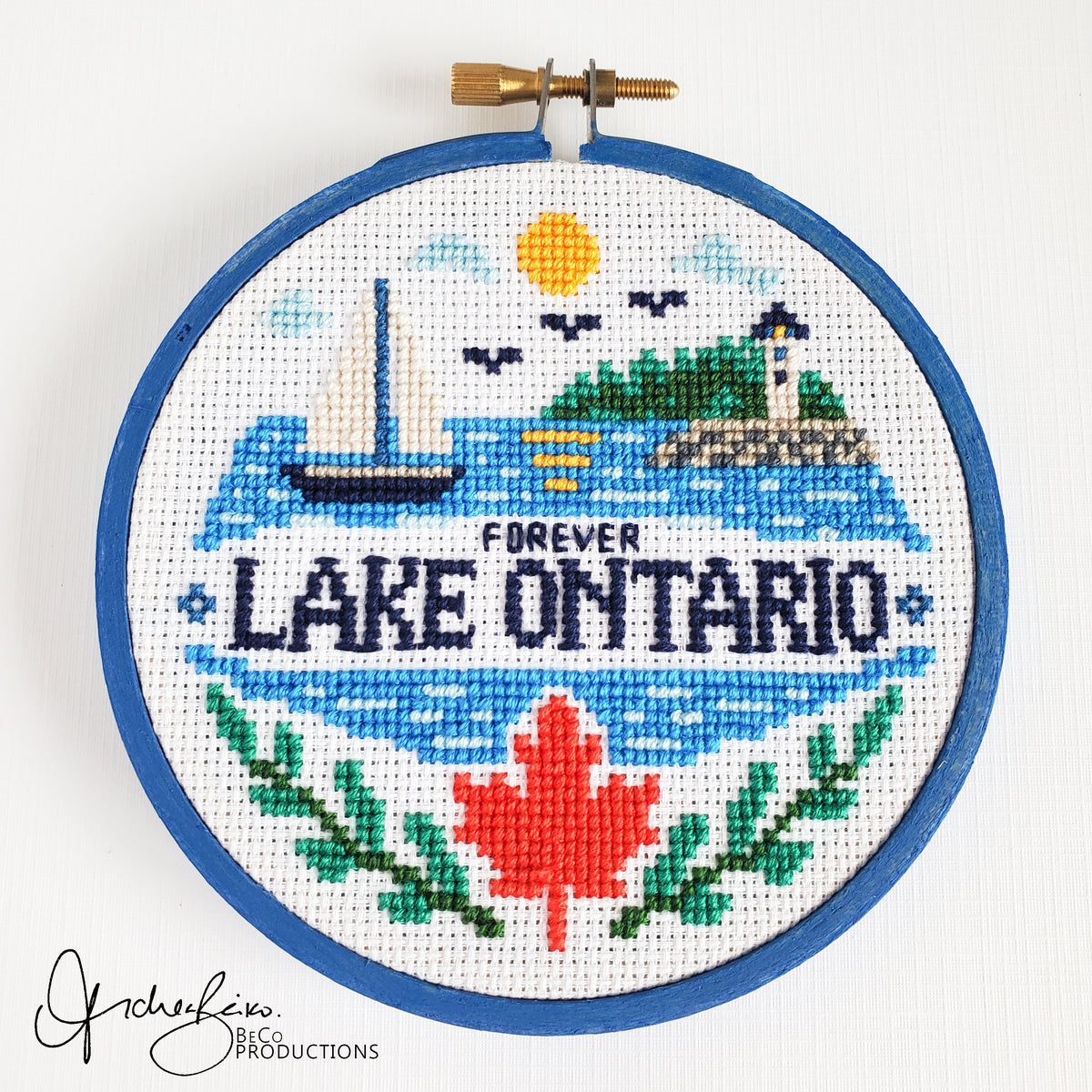 Forever Lake Ontario - PDF Digital Download Cross Stitch Pattern & Guide