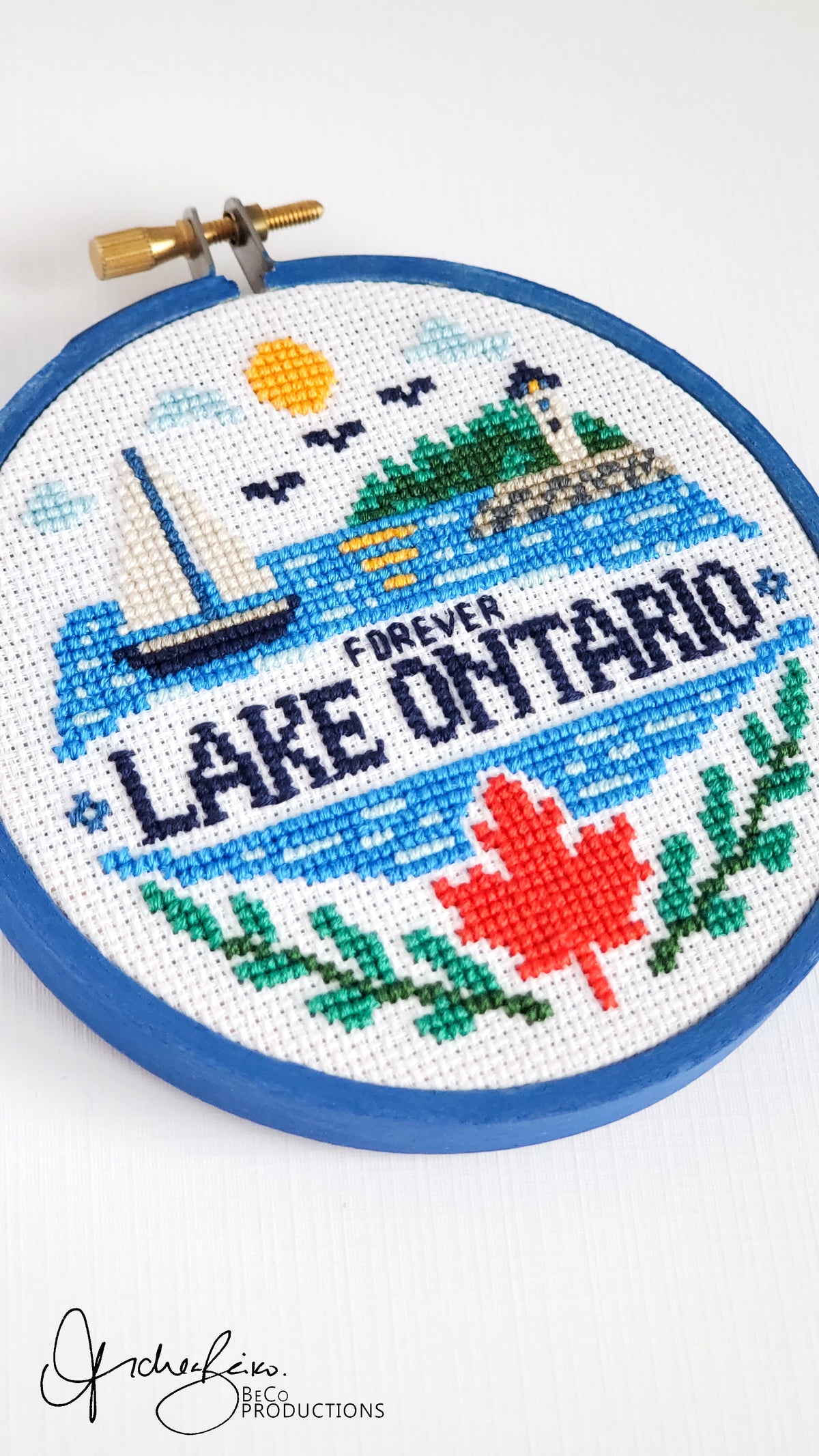 Forever Lake Ontario - PDF Digital Download Cross Stitch Pattern & Guide