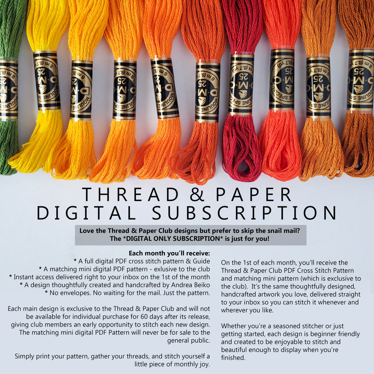 Thread & Paper Club Monthly Digital Subscription (PATTERN ONLY)