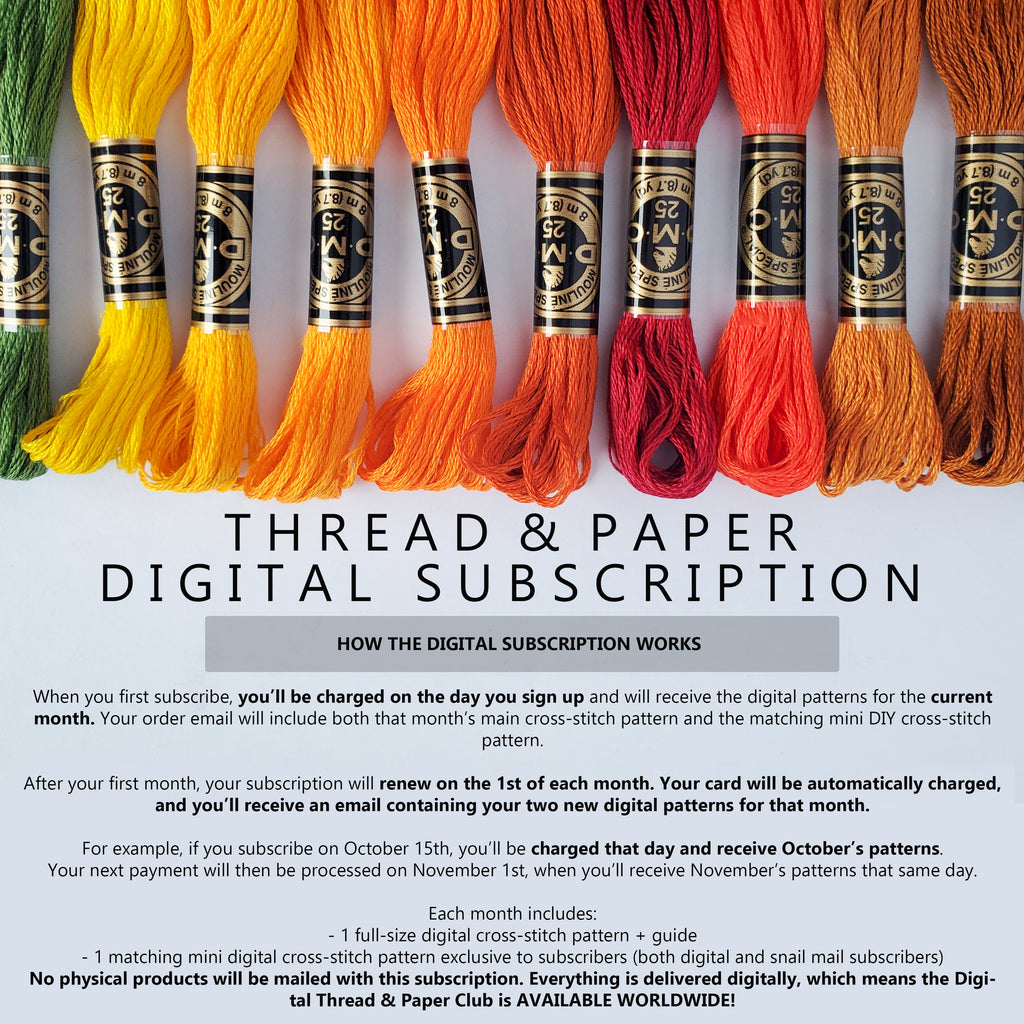 Thread & Paper Club Monthly Digital Subscription (PATTERN ONLY)
