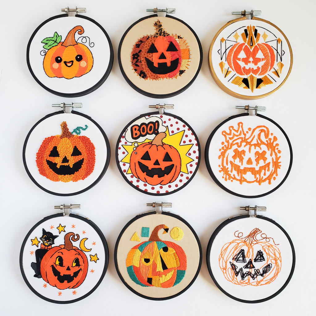 Jack Of All Stitches - 13 Pattern BUNDLE - Halloween Embroidery Patterns - PDF Digital Download Embroidery Pattern & Guide