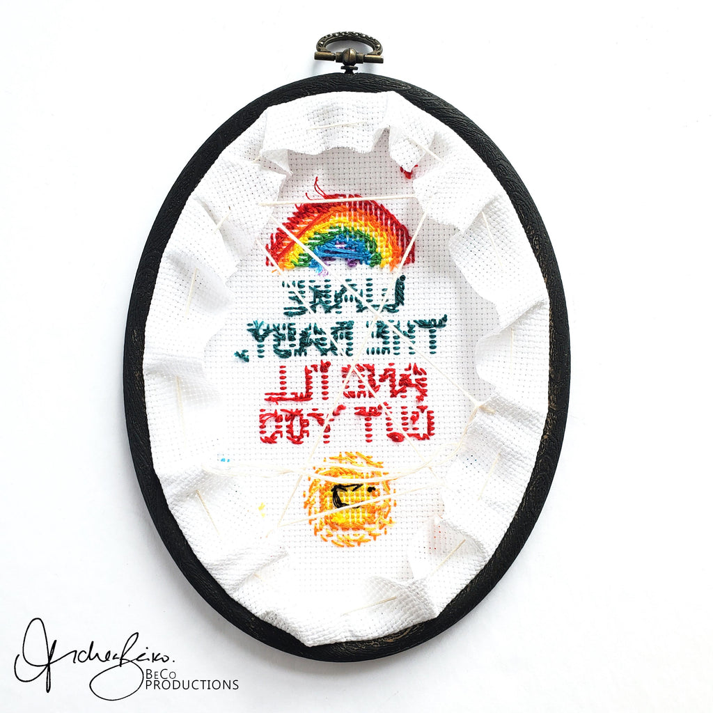 Wake The Baby, And I'll Cut You - PDF Digital Download Cross Stitch Pattern & Guide