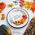 I Think I Love Fall Most Of All -PDF Digital Download Embroidery Pattern & Guide