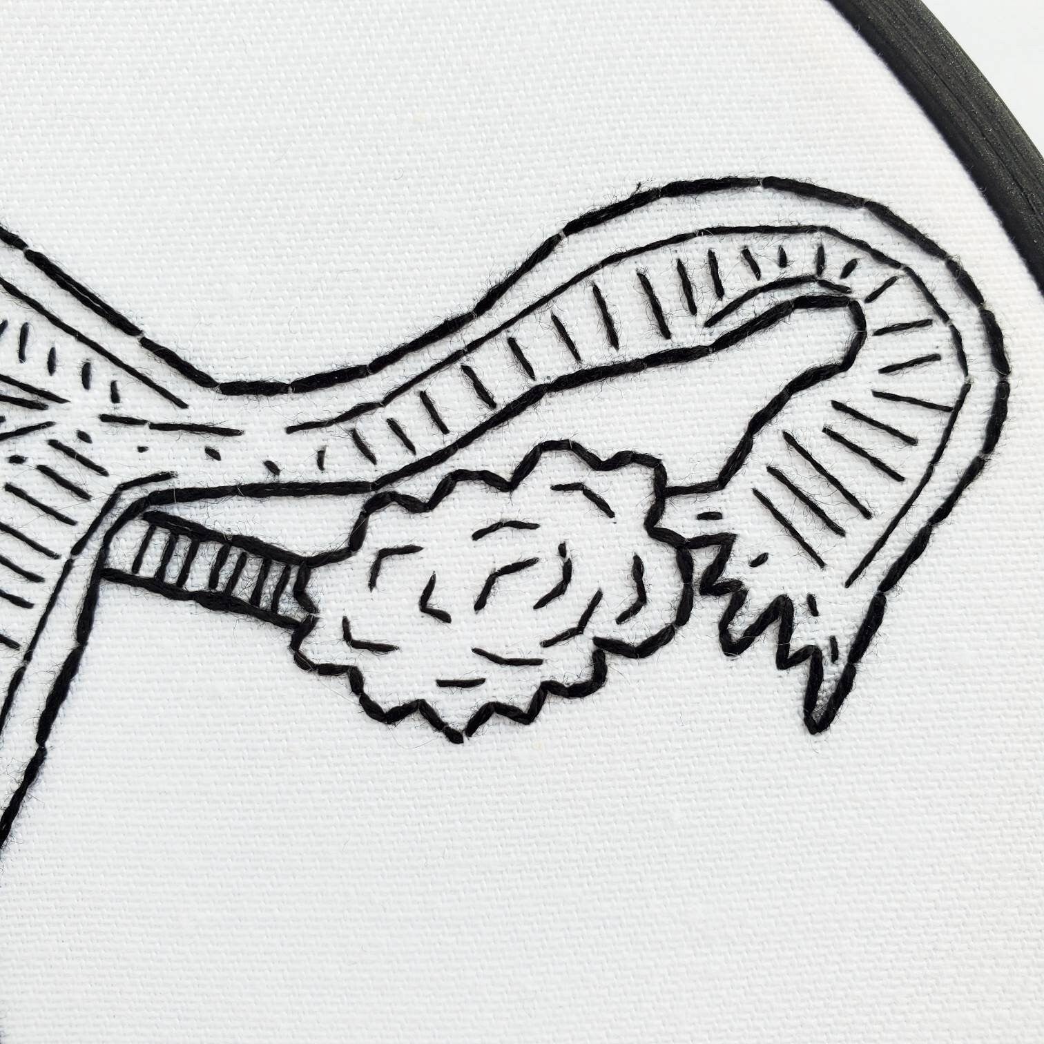 Female Reproductive System Anatomy - PDF Digital Download Embroidery Pattern & Guide