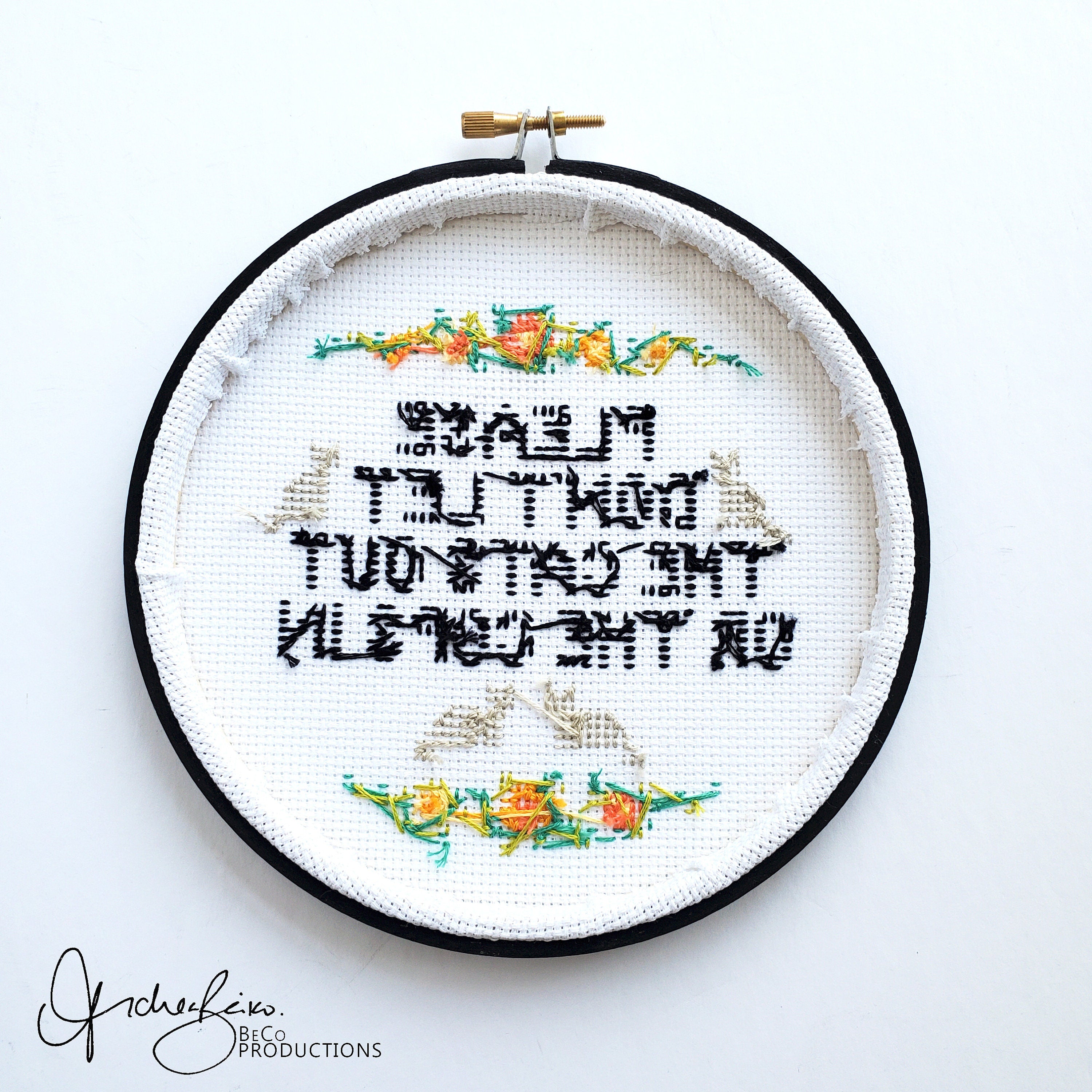 Please Don't Let The Cats Out Or The Cops In - PDF Digital Download Cross Stitch Pattern & Guide