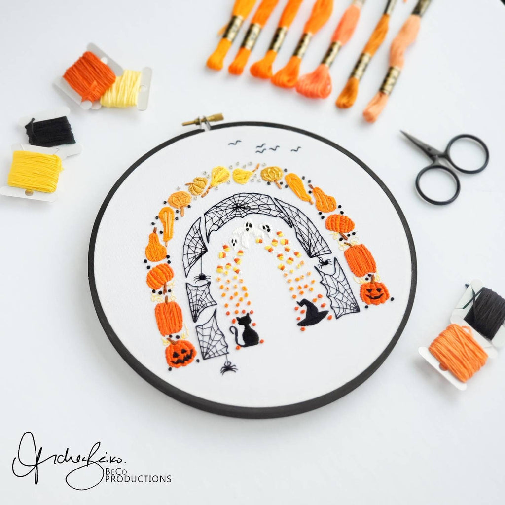 Halloween Embroidery BUNDLE - DIY Digital Download Embroidery Pattern & Guide