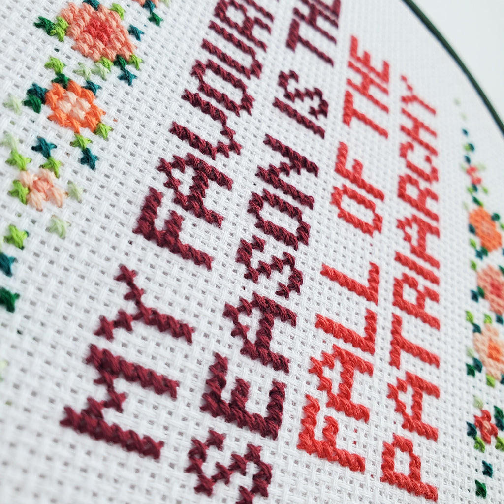 My Favourite Season Is The Fall Of The Patriarchy - PDF Digital Download Cross Stitch Pattern & Guide