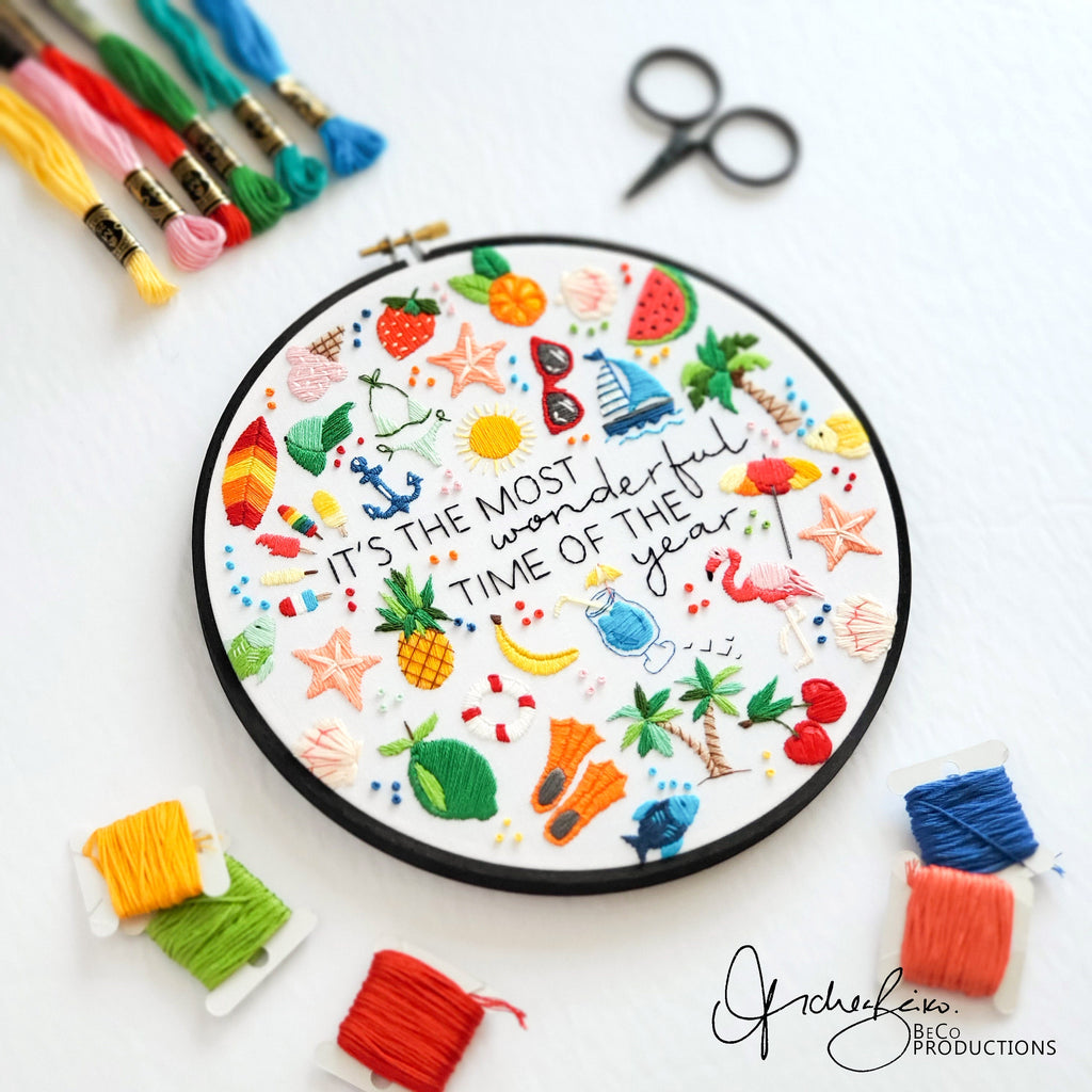 It's The Most Wonderful Time Of The Year BUNDLE - PDF Digital Download Embroidery Pattern & Guides