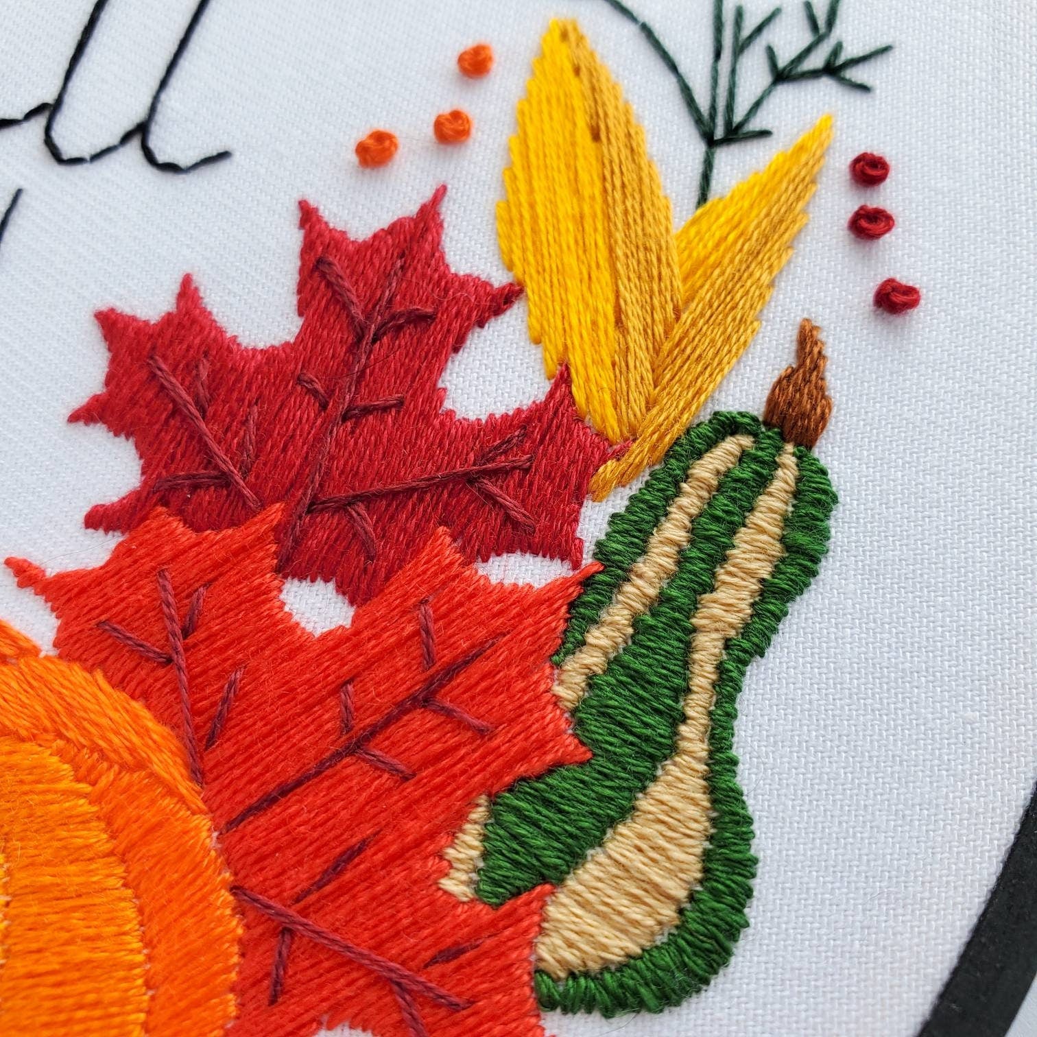 I Think I Love Fall Most Of All -PDF Digital Download Embroidery Pattern & Guide