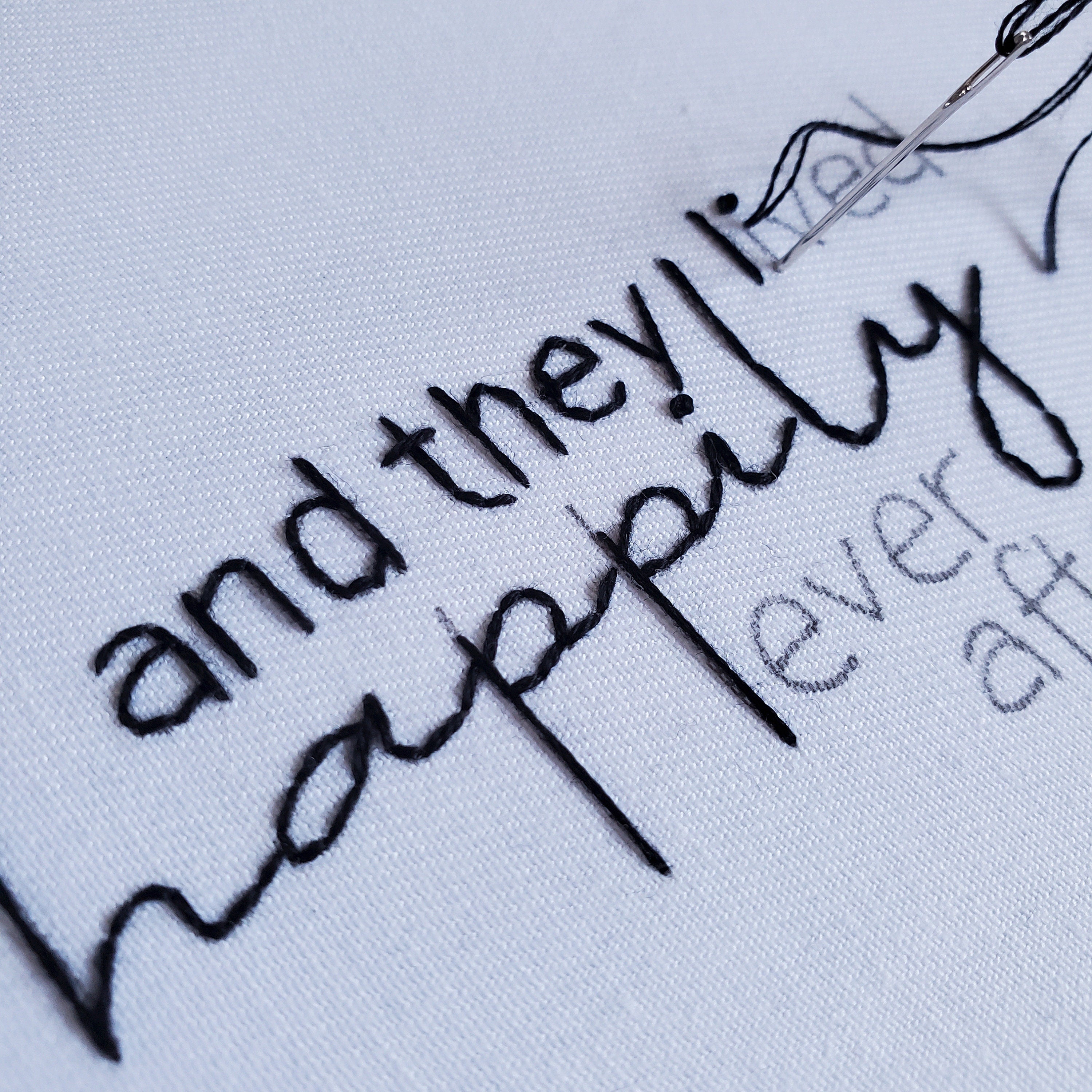 And They Lived Happily Ever After - PDF Digital Download Embroidery Pattern & Guide