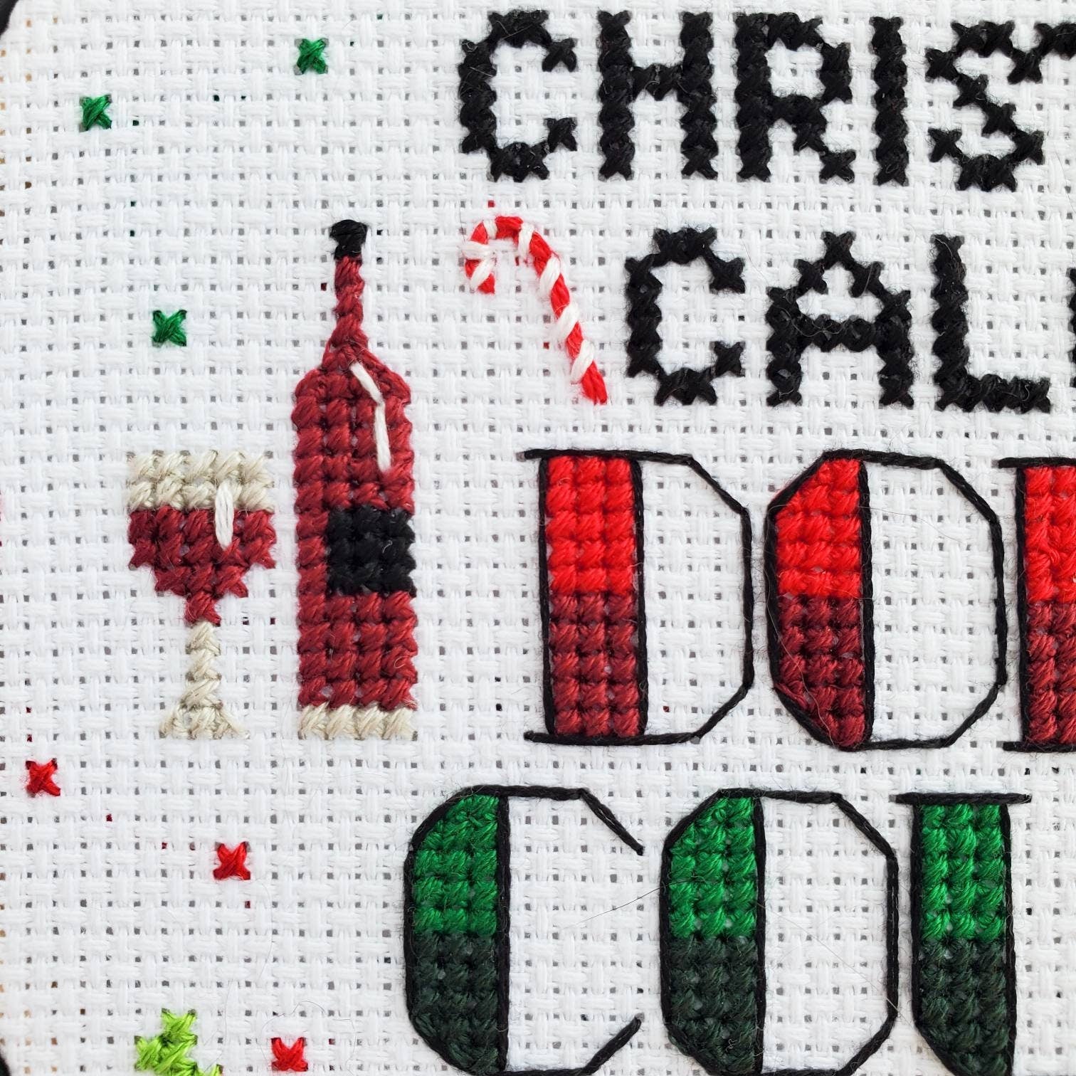 Christmas Calories Don't Count - PDF Digital Download Cross Stitch Pattern & Guide