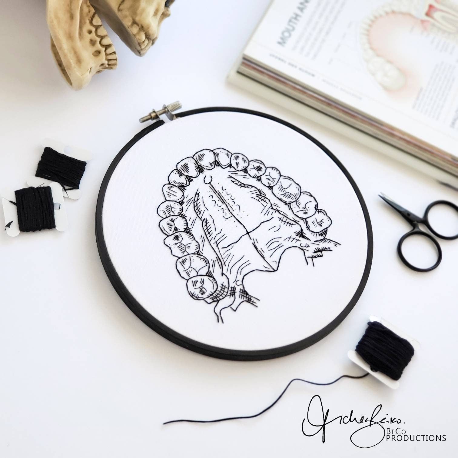 Anatomy Embroidery Series BUNDLE - PDF Digital Download Embroidery Patterns