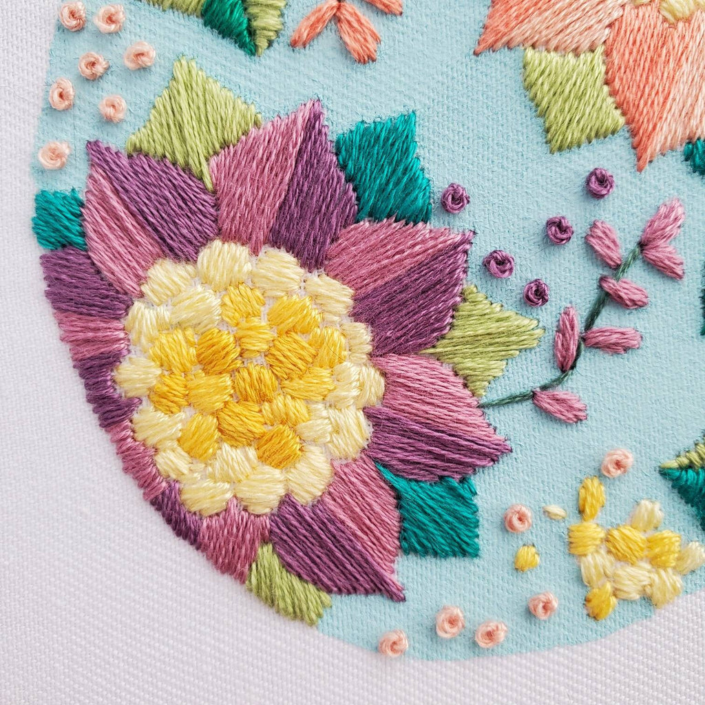Floral Easter Egg No.01 - PDF Digital Download Embroidery Pattern & Guide