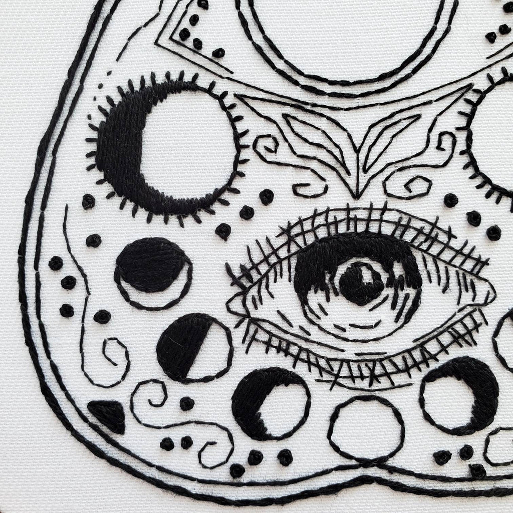 Planchette Outline - PDF Digital Download Embroidery Pattern & Guide