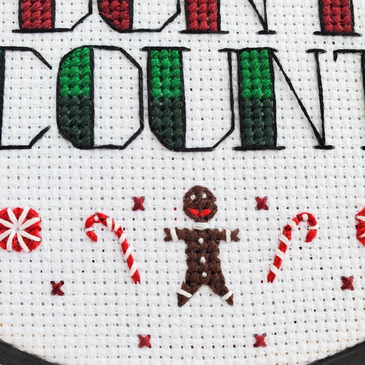 Christmas Calories Don't Count - PDF Digital Download Cross Stitch Pattern & Guide