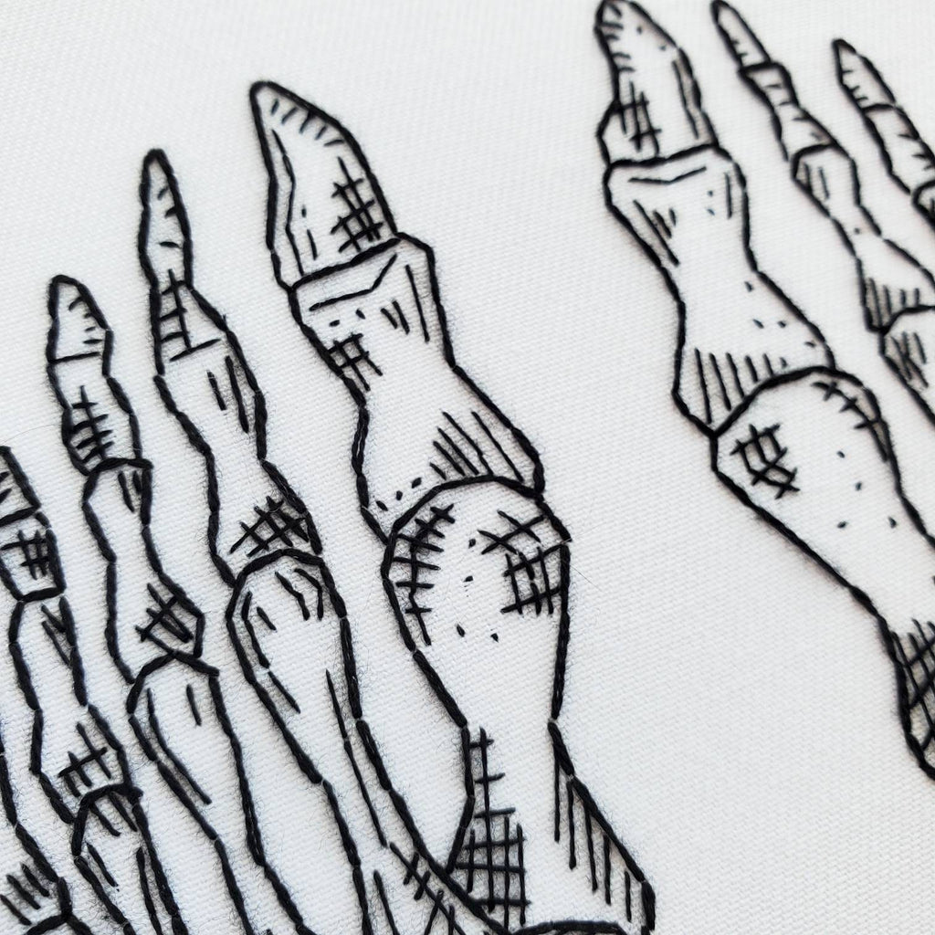 Skeletal Foot/Feet Anatomy - PDF Digital Download Embroidery Pattern & Guide
