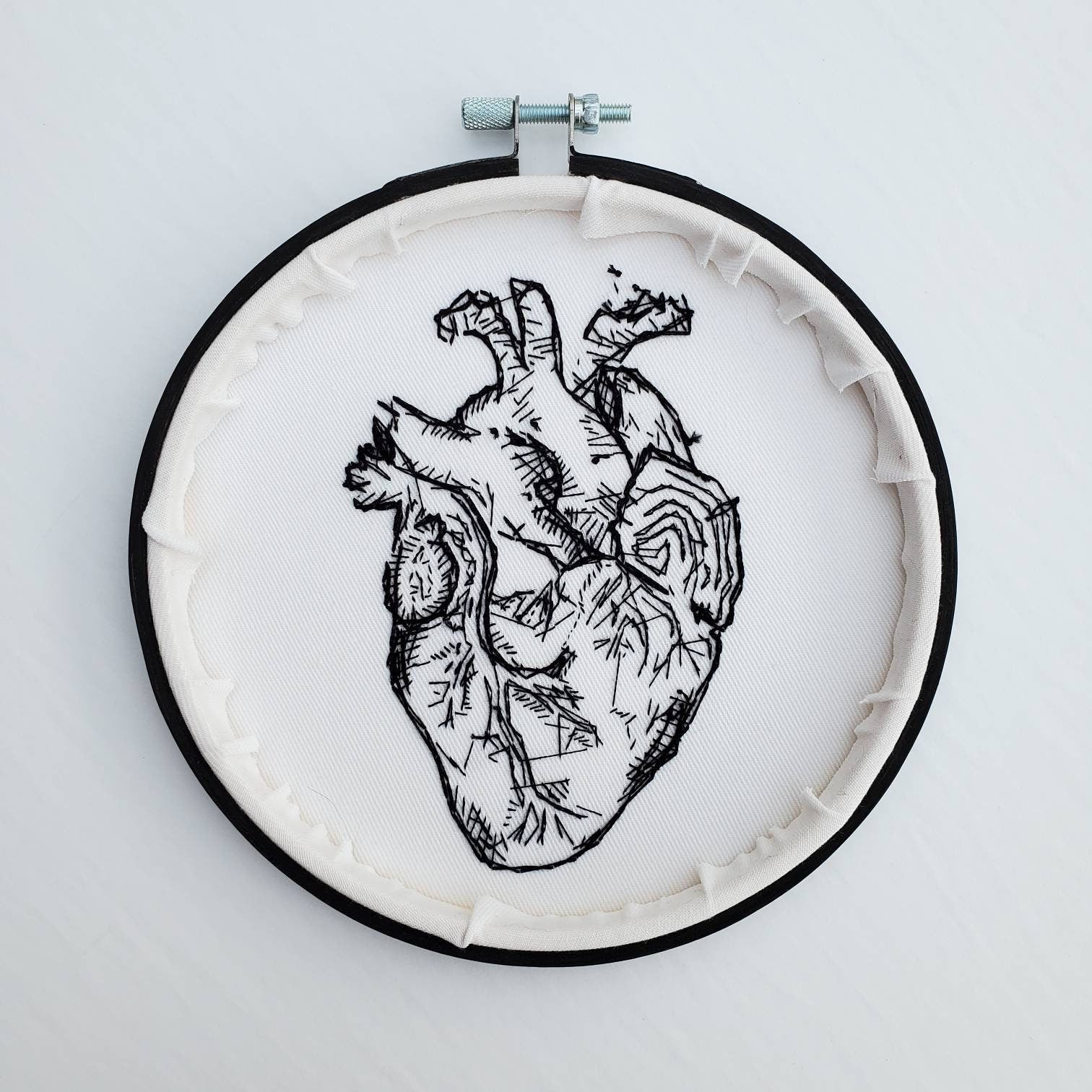Heart Anatomy - PDF Digital Download Embroidery Pattern & Guide