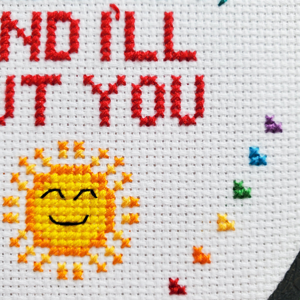 Wake The Baby, And I'll Cut You - PDF Digital Download Cross Stitch Pattern & Guide