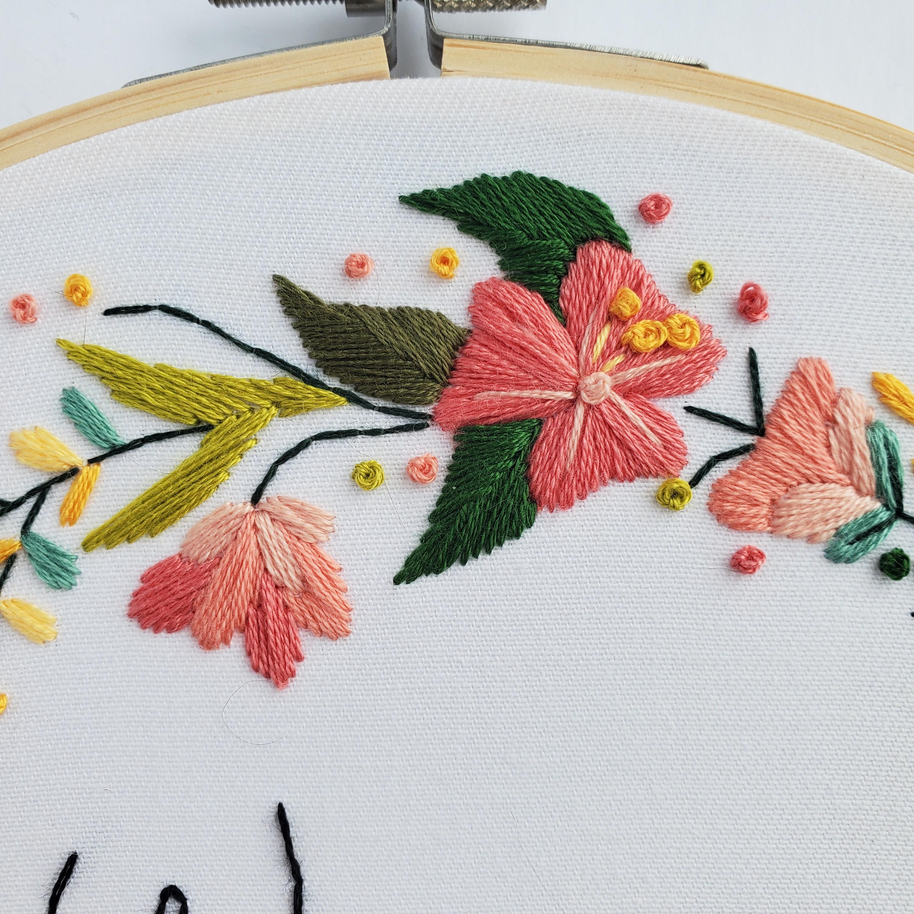 Women Don't Owe You Shit Floral Wreath - PDF Digital Download Embroidery Pattern & Guide