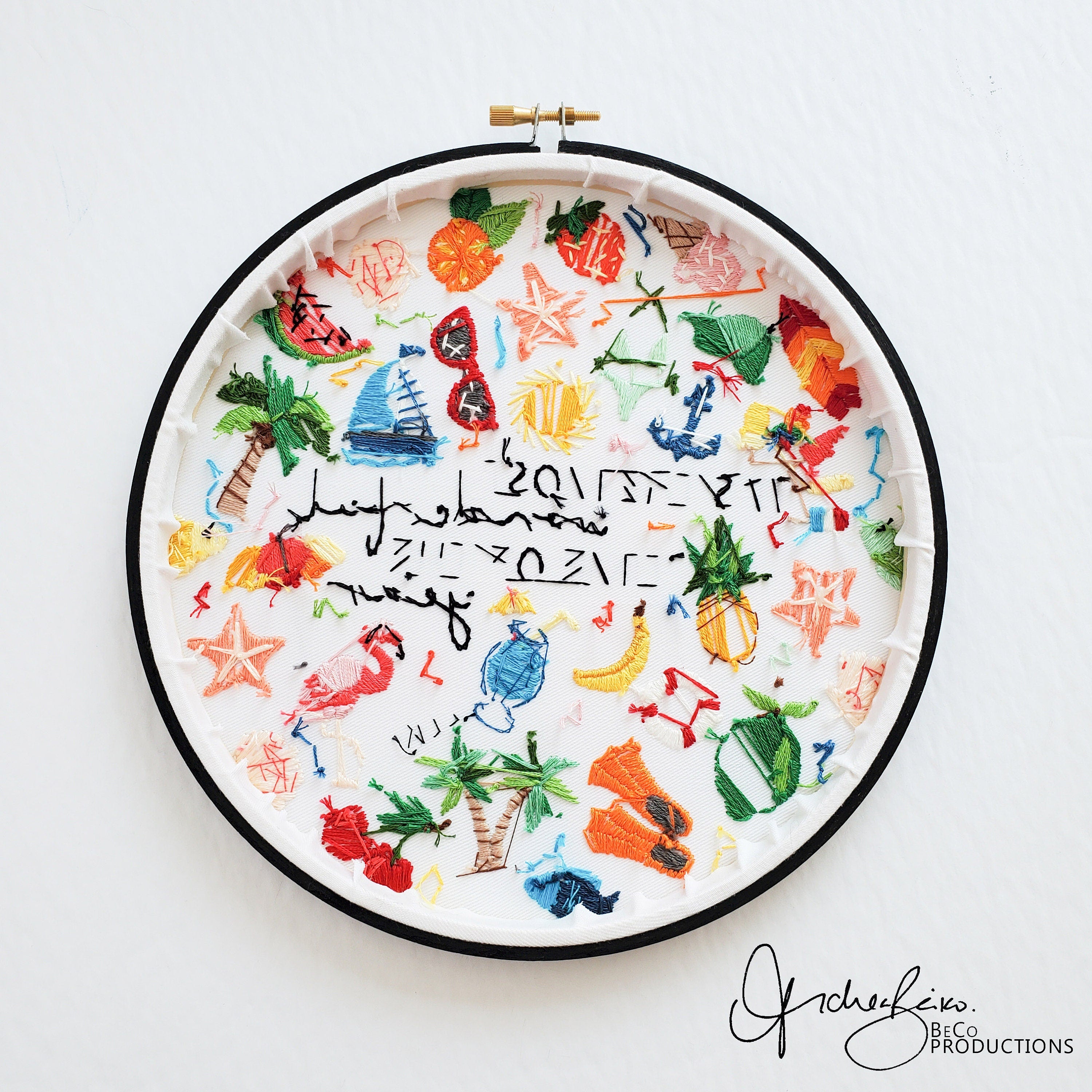 It's The Most Wonderful Time Of The Year - Summer Edition - PDF Digital Download Embroidery Pattern & Guide
