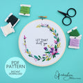 Let That Shit Go - PDF Digital Download Embroidery Pattern & Guide