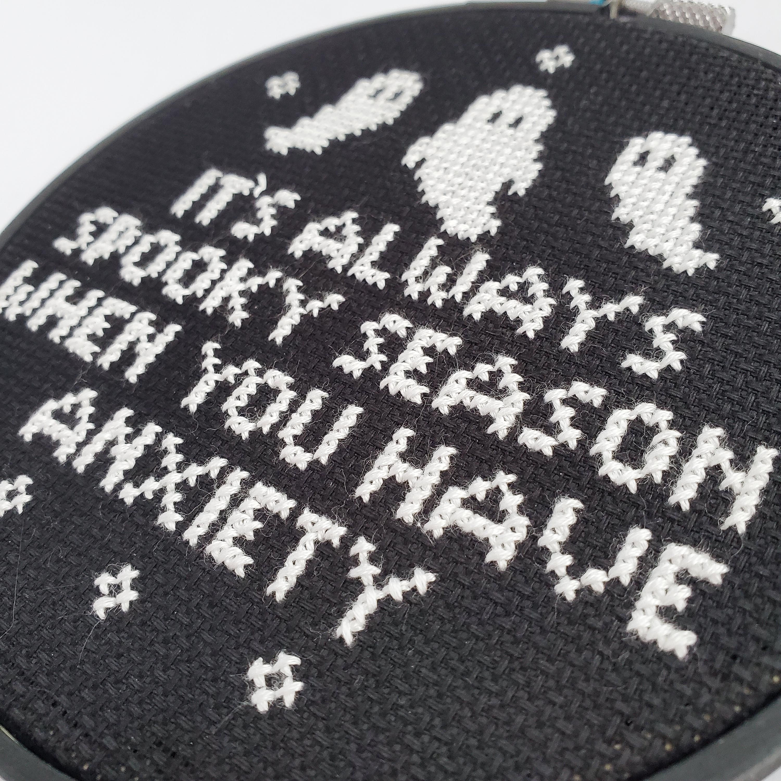 It's Always Spooky Season When You Have Anxiety - PDF Digital Download Cross Stitch Pattern & Guide