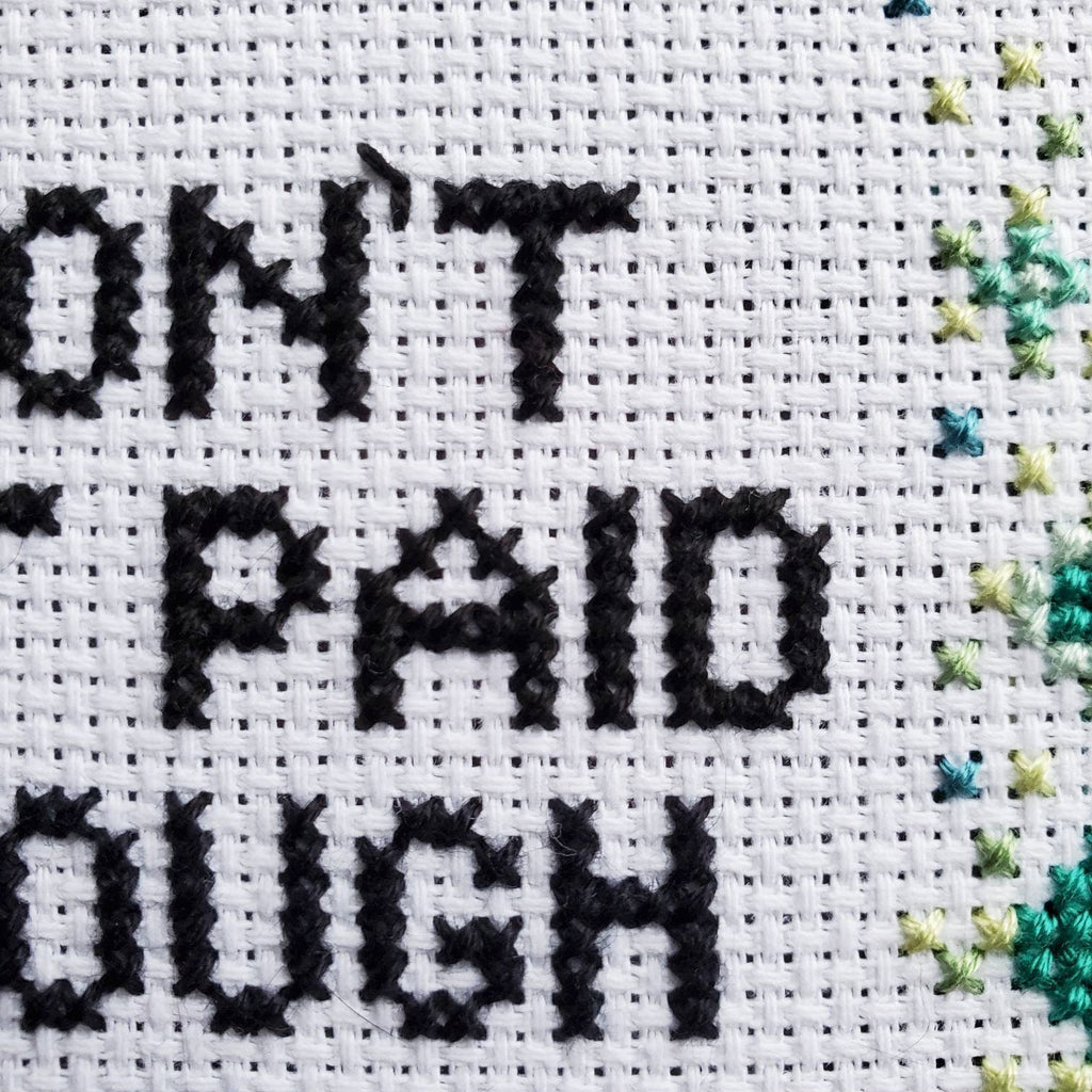 I Don't Get Paid Enough For This Shit - PDF Digital Download Cross Stitch Pattern & Guide