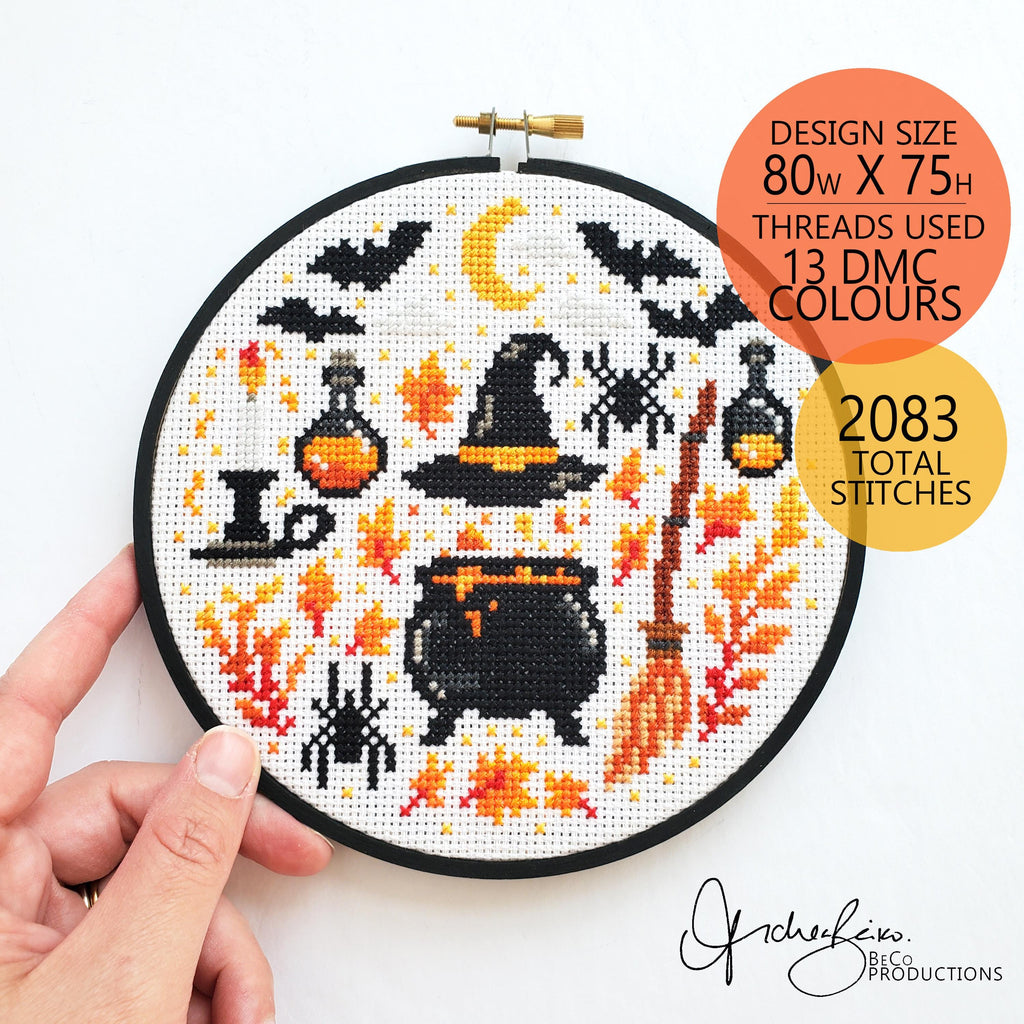 Witchcraft Starter Pack Grid - PDF Digital Download Cross Stitch Pattern & Guide